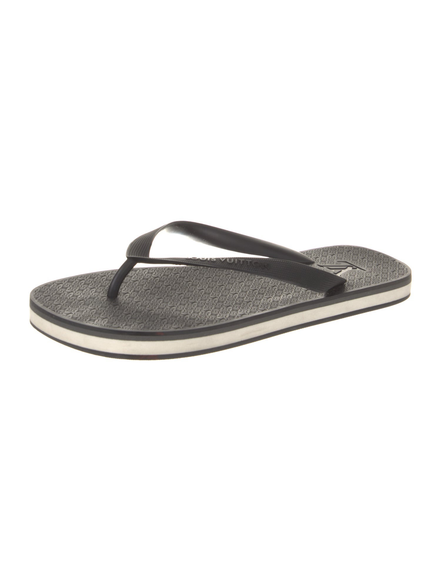 Louis Vuitton LV Monogram Rubber Flip Flops