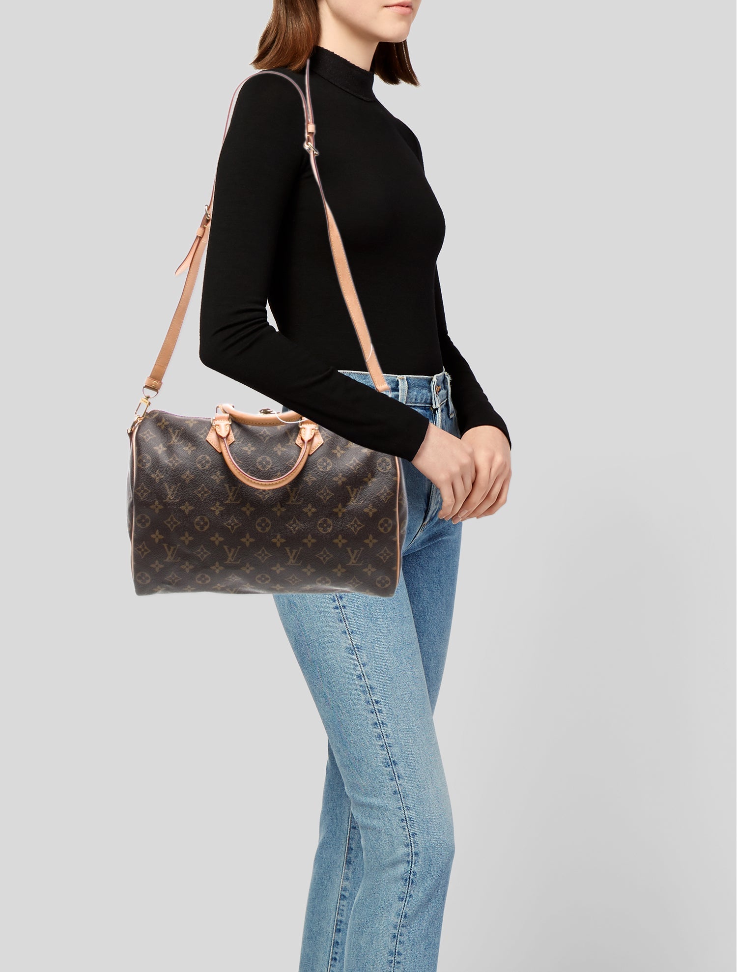 Louis Vuitton LV Monogram Speedy Bandouliere 35