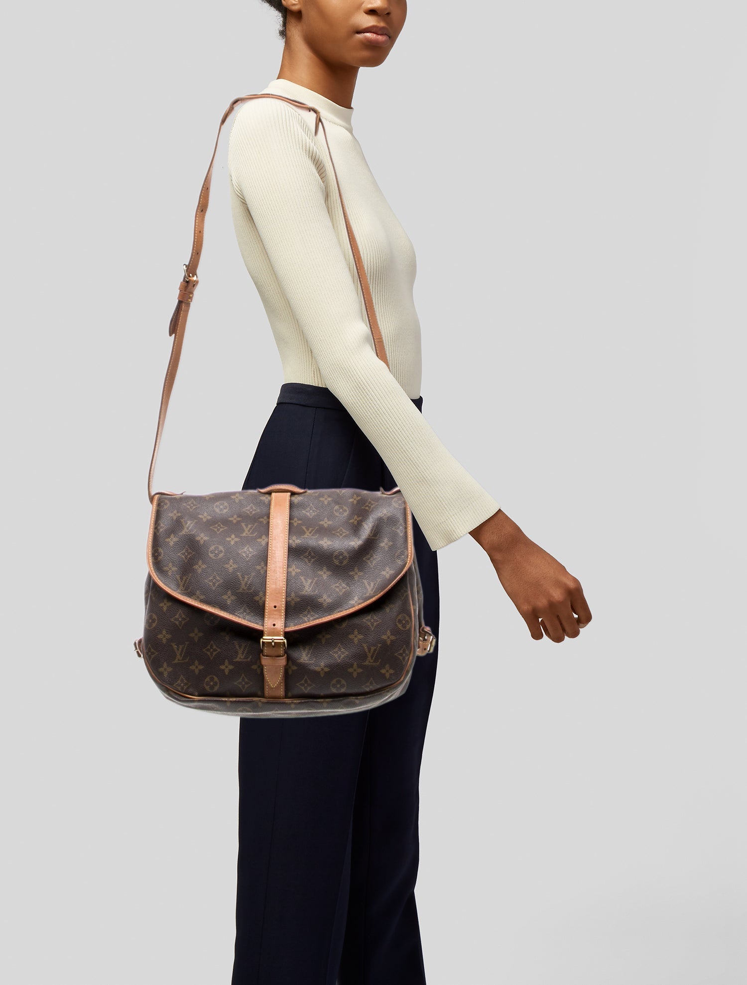 Louis Vuitton LV Monogram Saumur GM Vintage