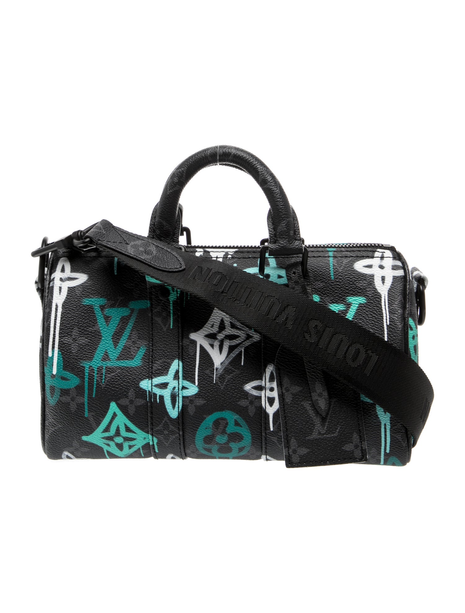 Louis Vuitton Monogram Eclipse Keepall Bandouliere 25