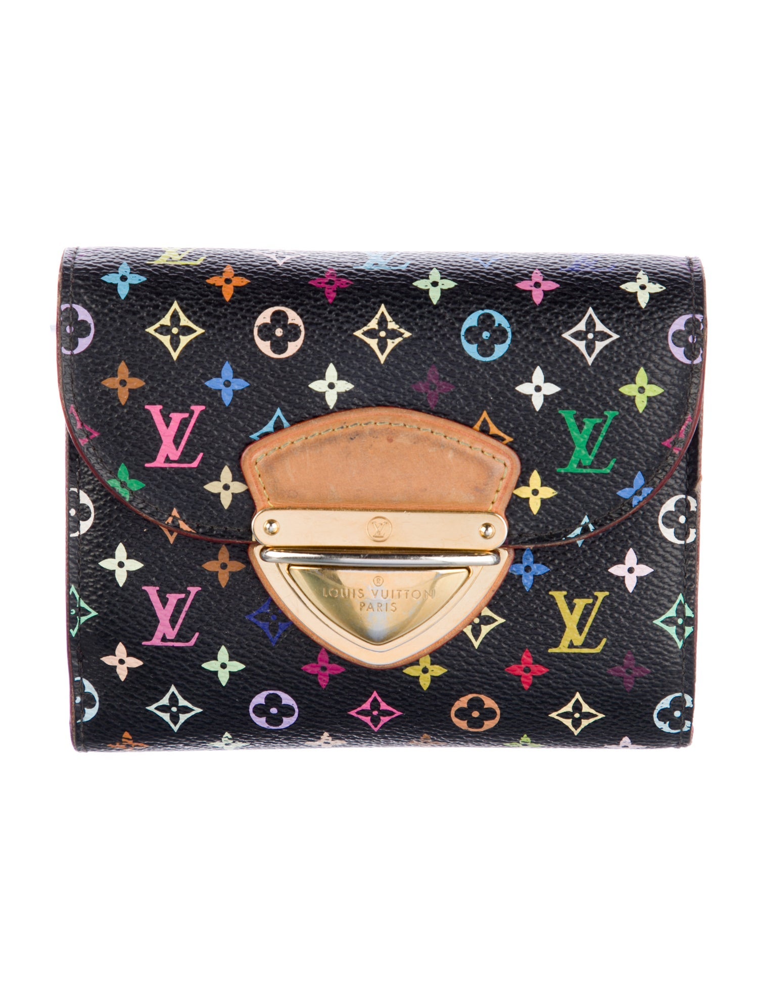 Louis Vuitton Multicolore Monogram Pattern Coated Canvas Joey Wallet