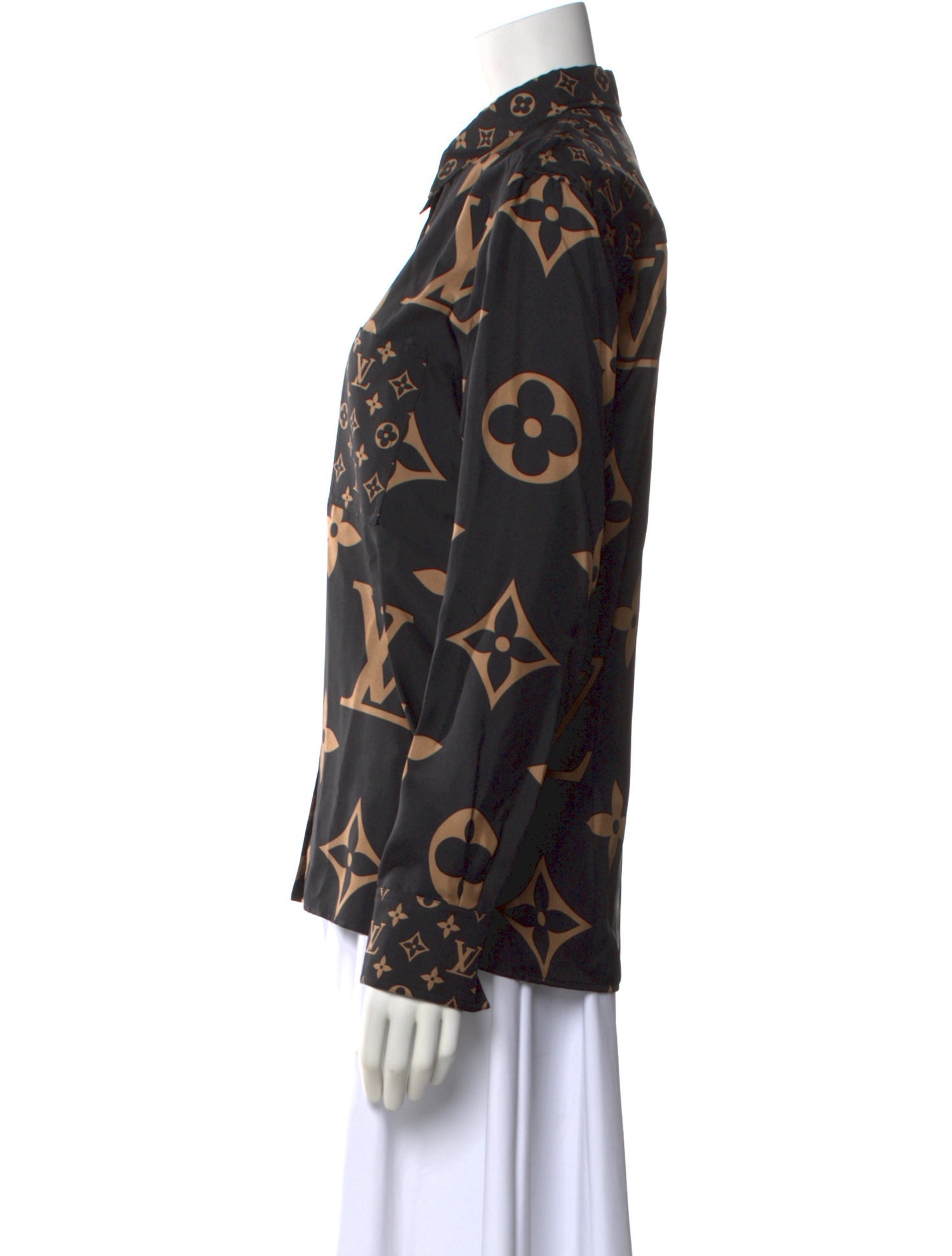 Louis Vuitton 2021 Silk Button-Up Top w/ Tags