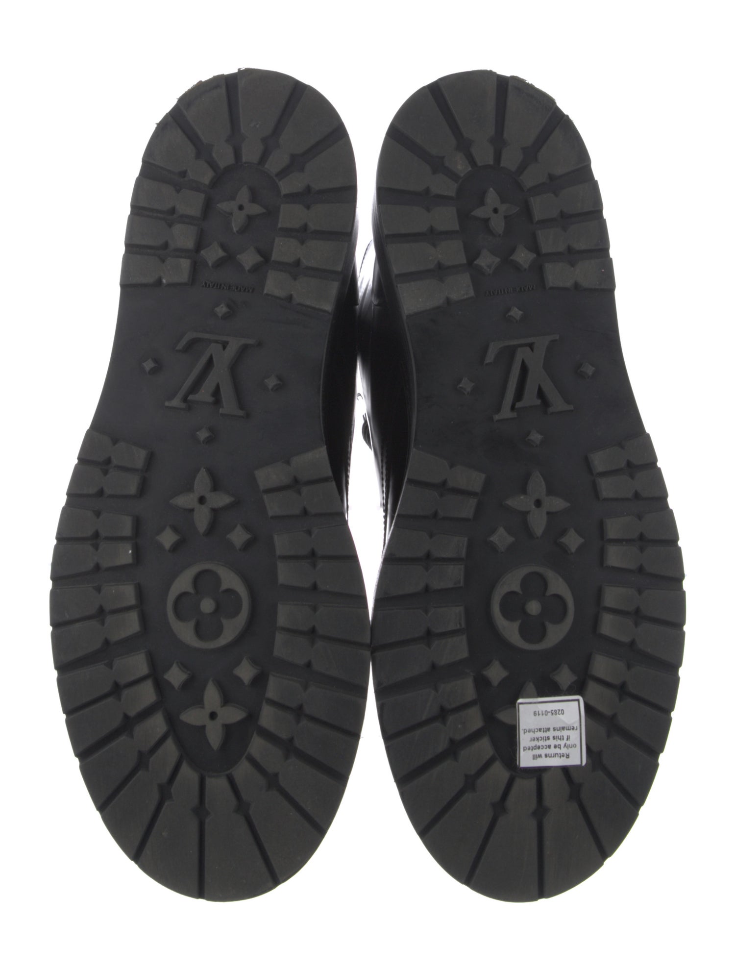 Monogram Eclipse Leather Combat Boots