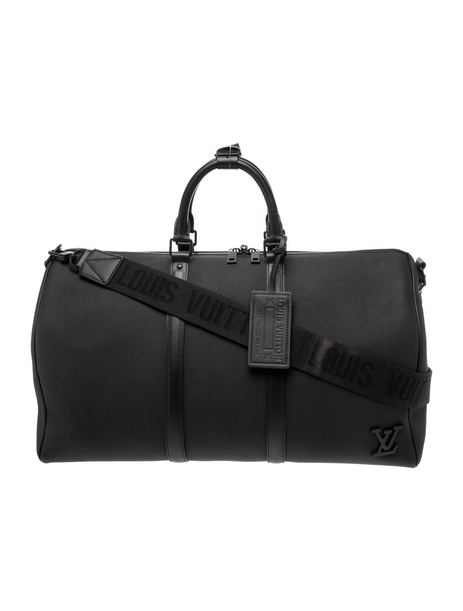 Louis Vuitton Leather Keepall Bandouliere 50