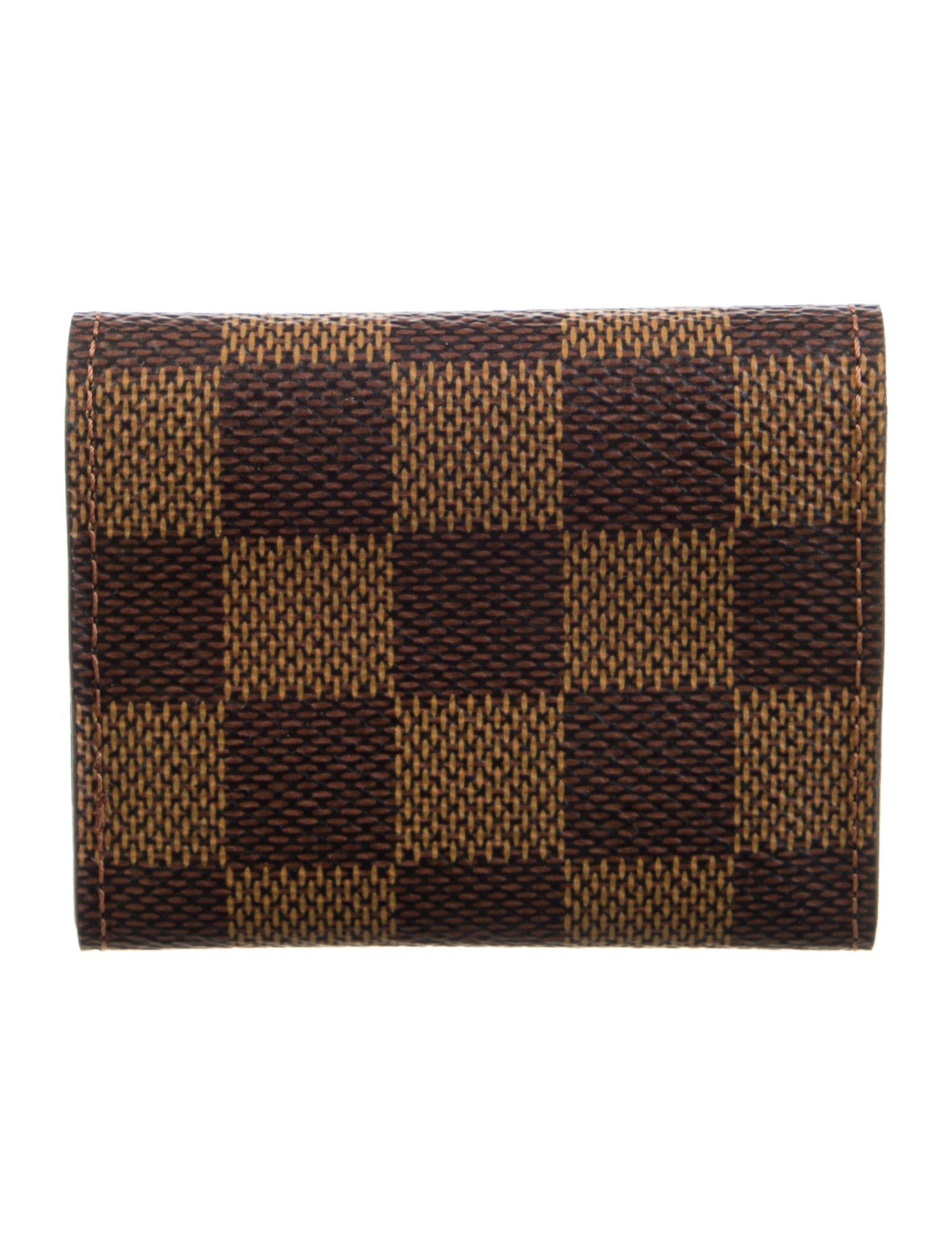 Louis Vuitton 2004 Damier Ebene Cufflinks Case