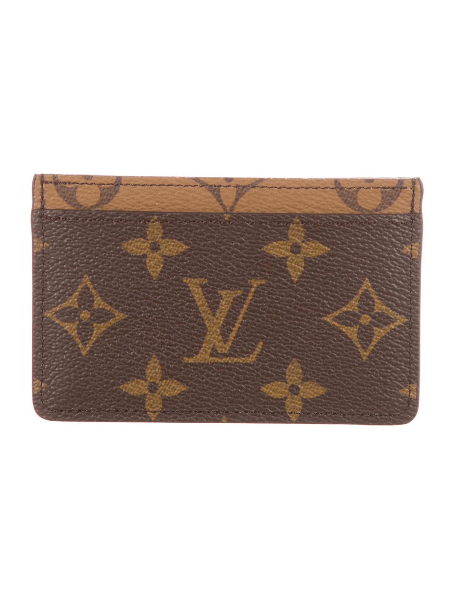 Louis Vuitton LV Monogram Coated Canvas Card Case
