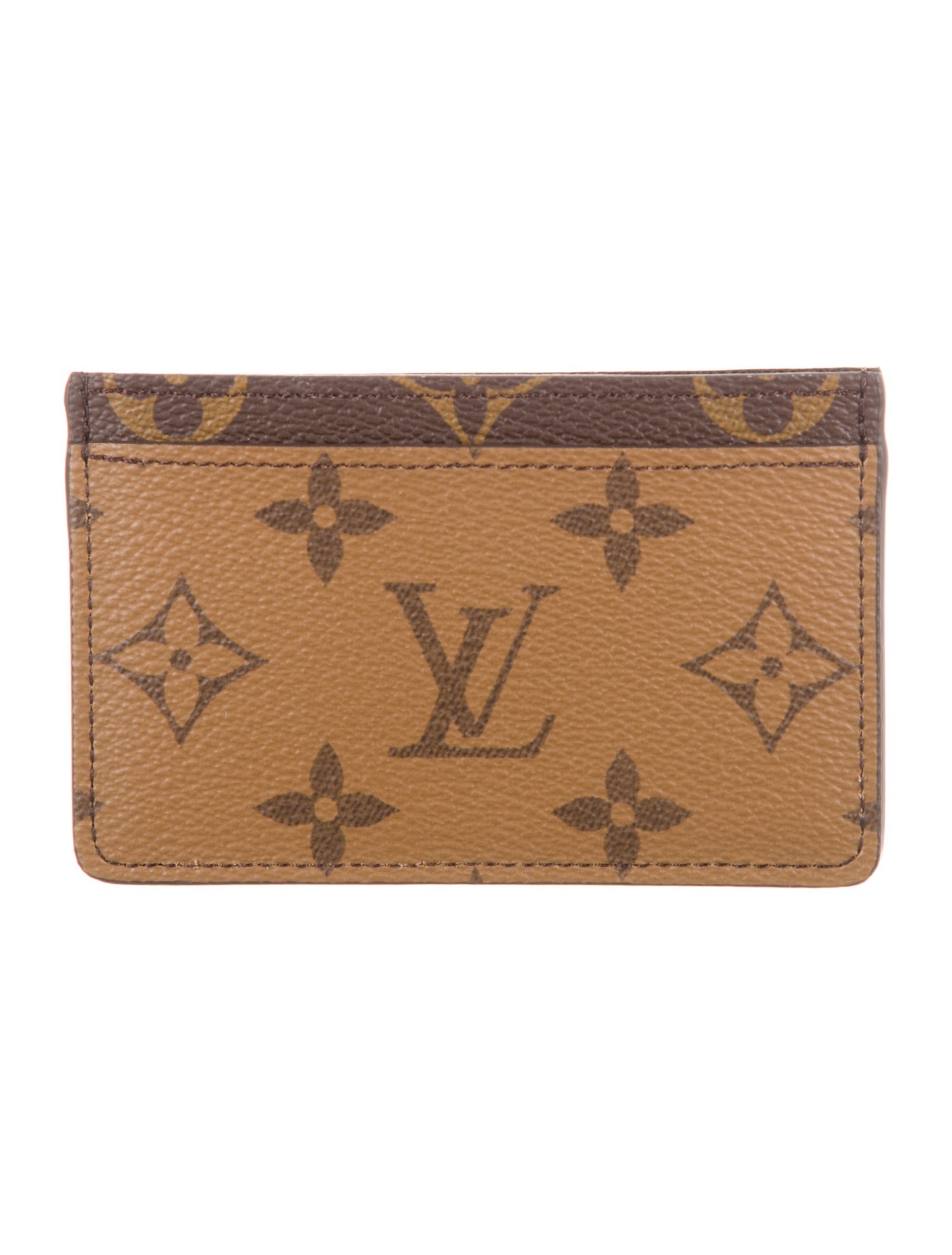 Louis Vuitton LV Monogram Coated Canvas Card Case