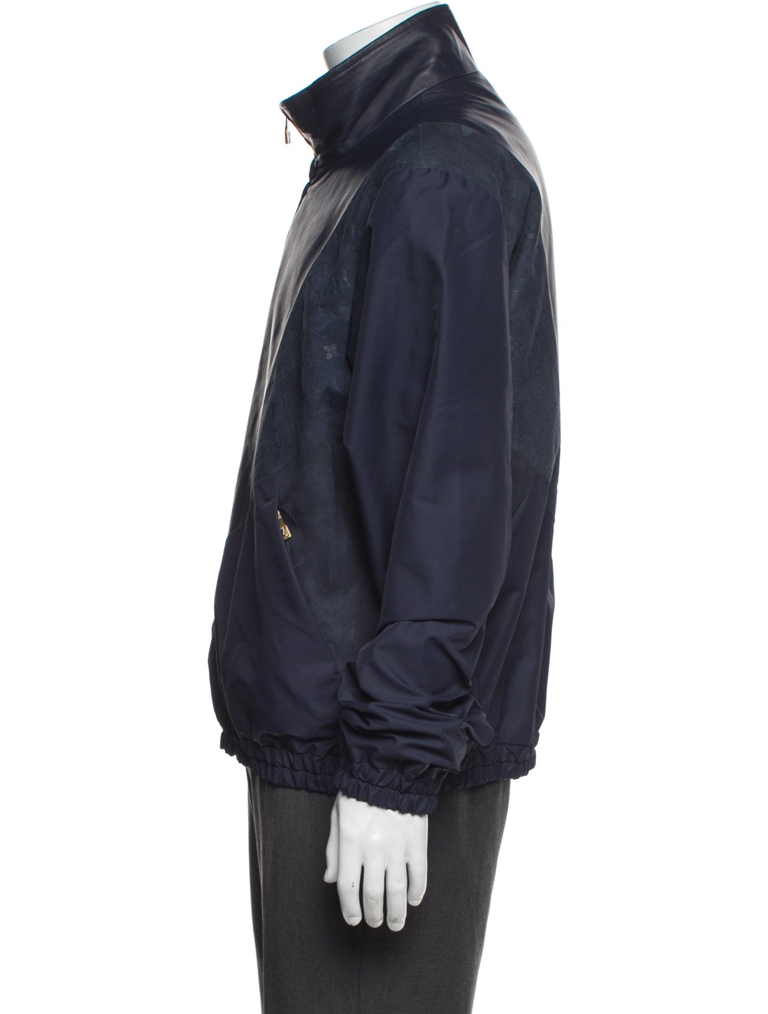 Louis Vuitton 2026 Leather Mix Track Windbreaker