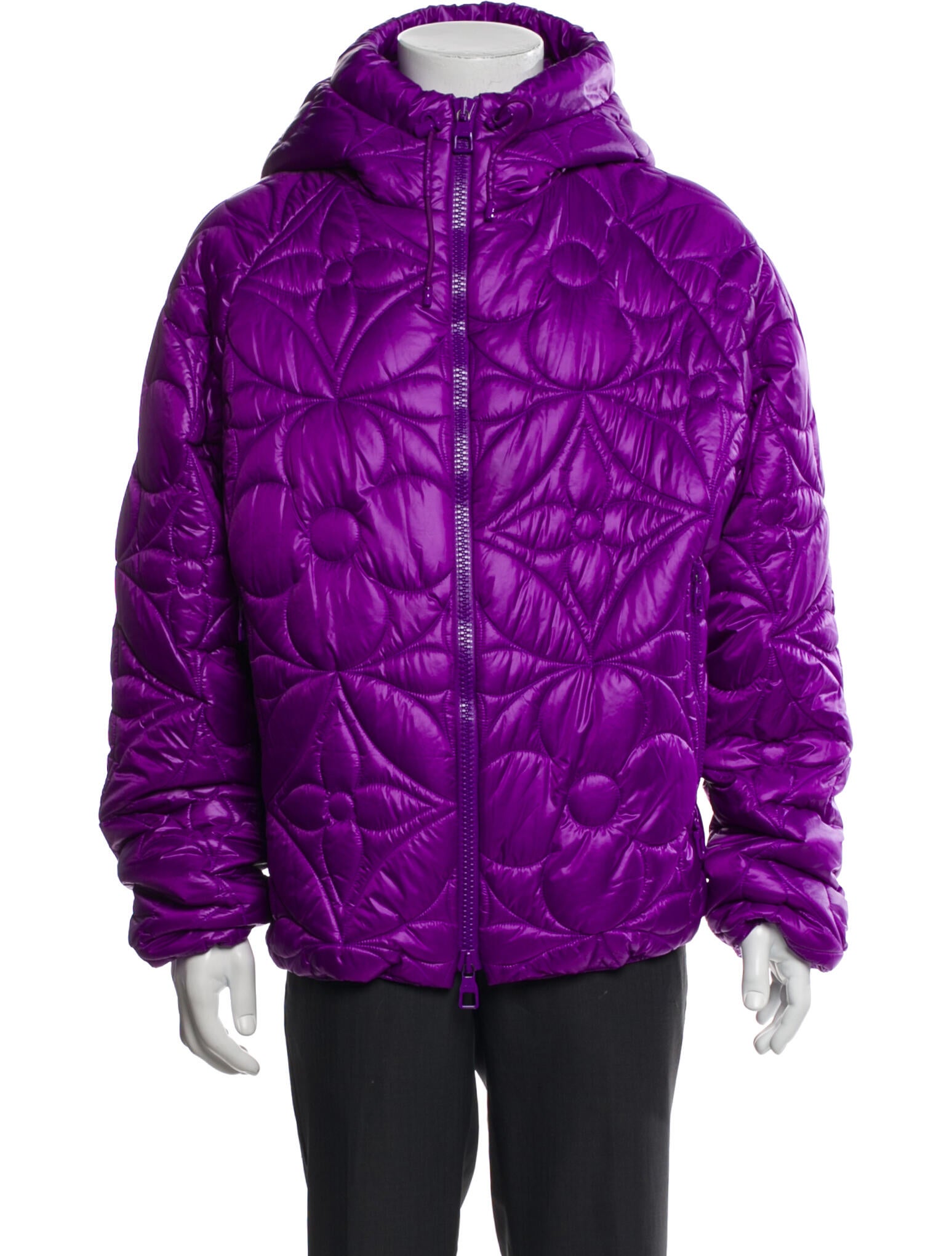 Louis Vuitton 2022 'Flower Quilted' Puffer Coat