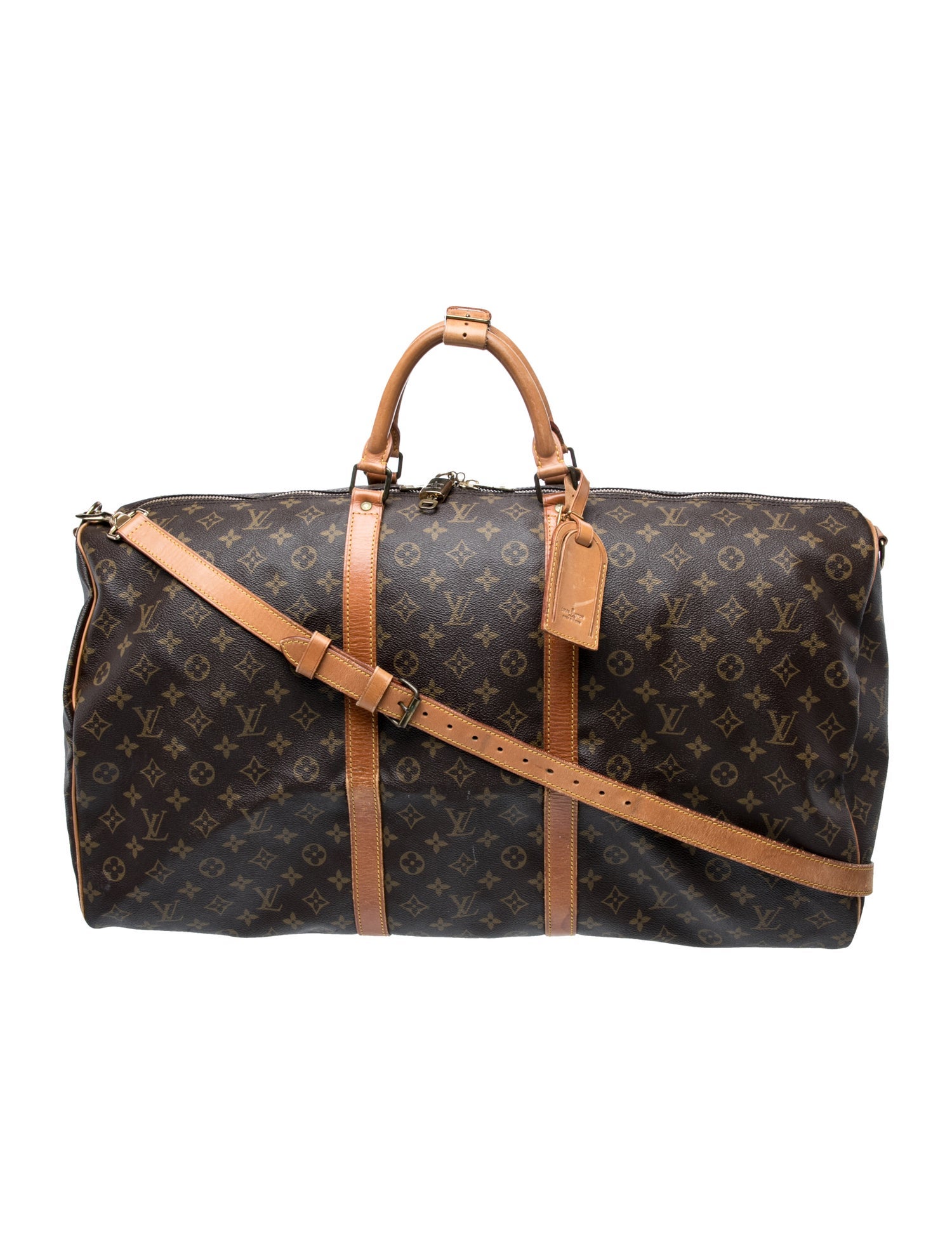 Louis Vuitton LV Monogram Keepall Bandouliere 60 Vintage