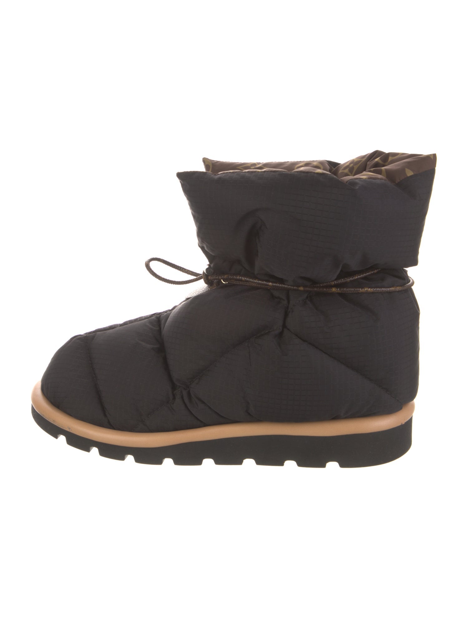 Louis Vuitton LV Monogram Nylon Lace-Up Boots