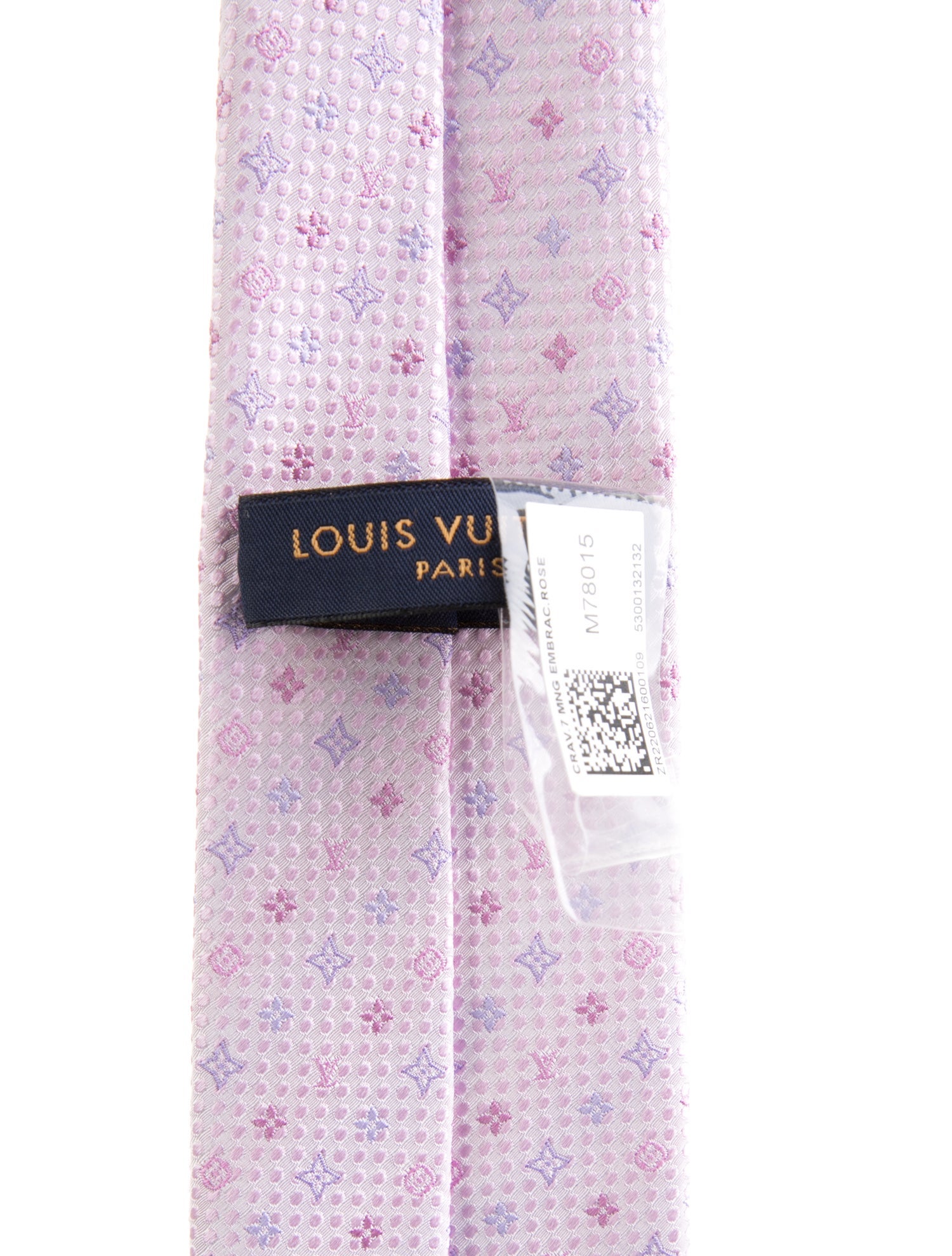 Louis Vuitton Pattern Print Silk Tie