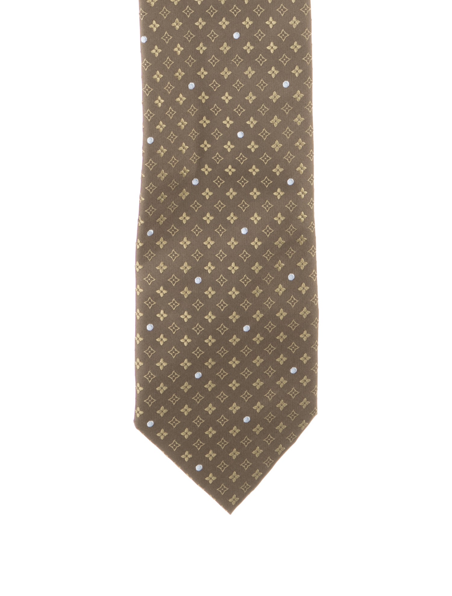 Louis Vuitton pattern silk tie