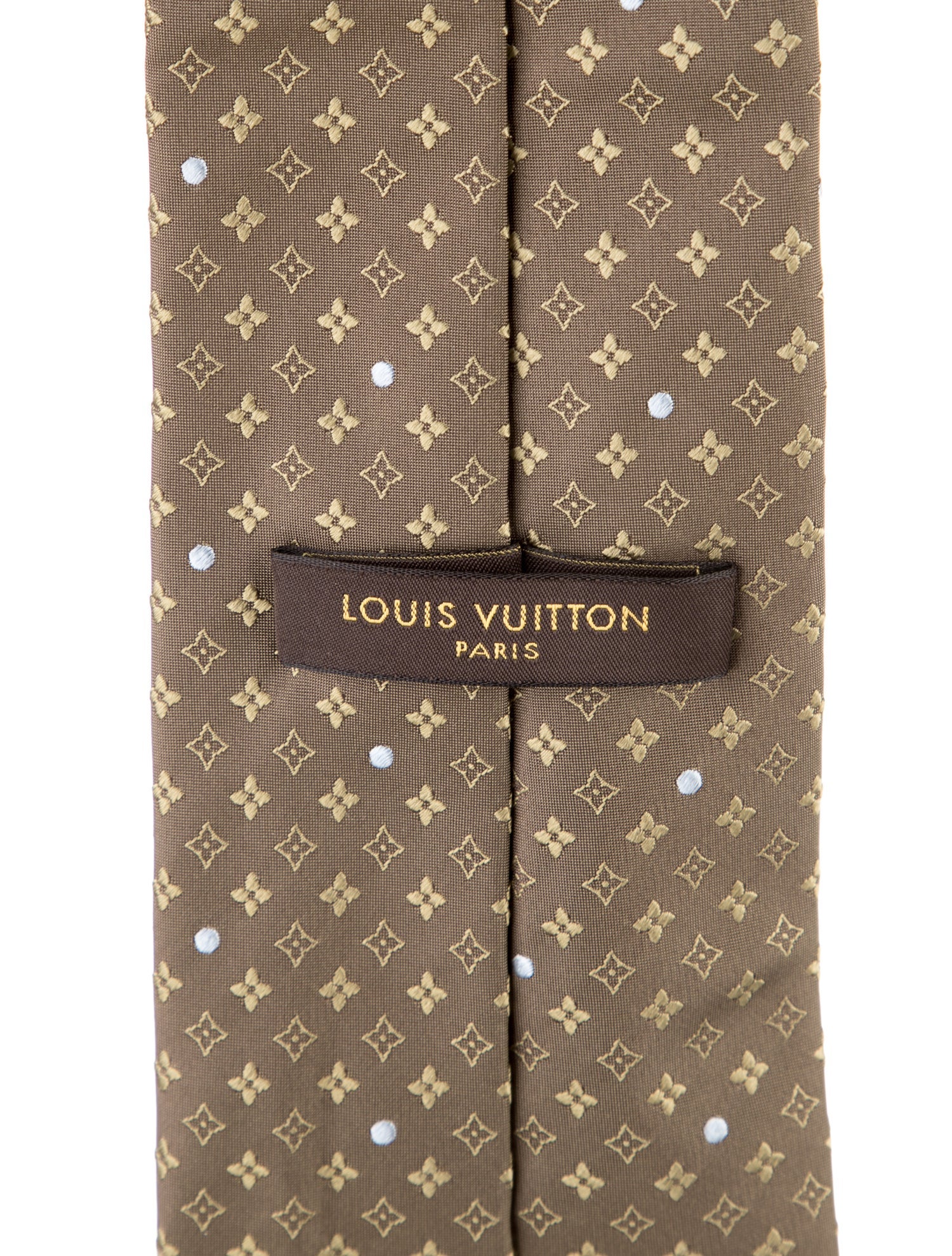 Louis Vuitton pattern silk tie