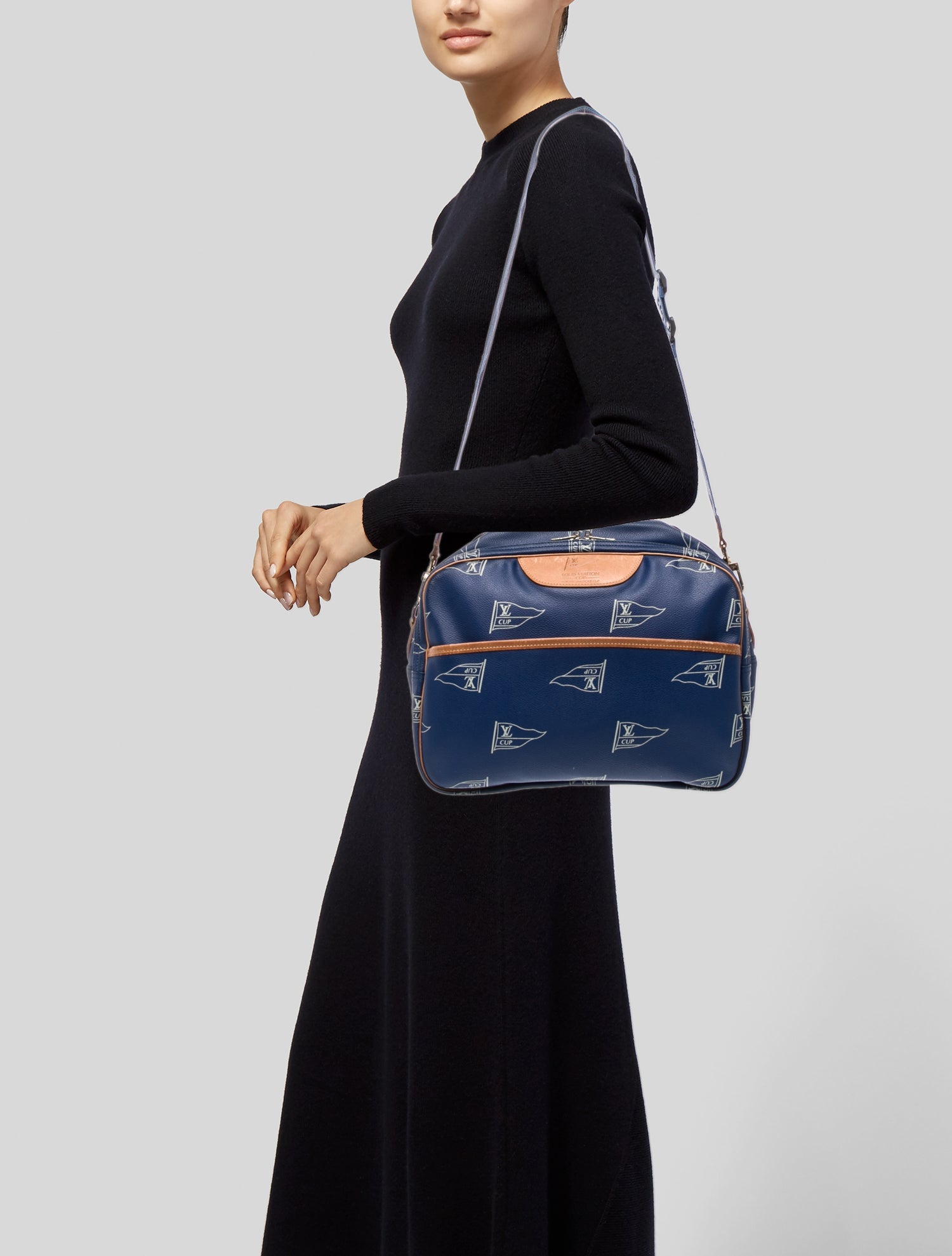 Louis Vuitton LV Monogram America's Cup Reporter Messenger Bag MM