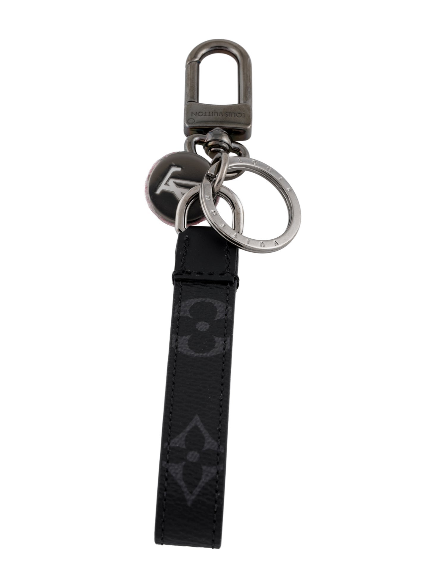 Louis Vuitton Monogram Eclipse Dragonne Bag Charm & Key Holder w/Tags
