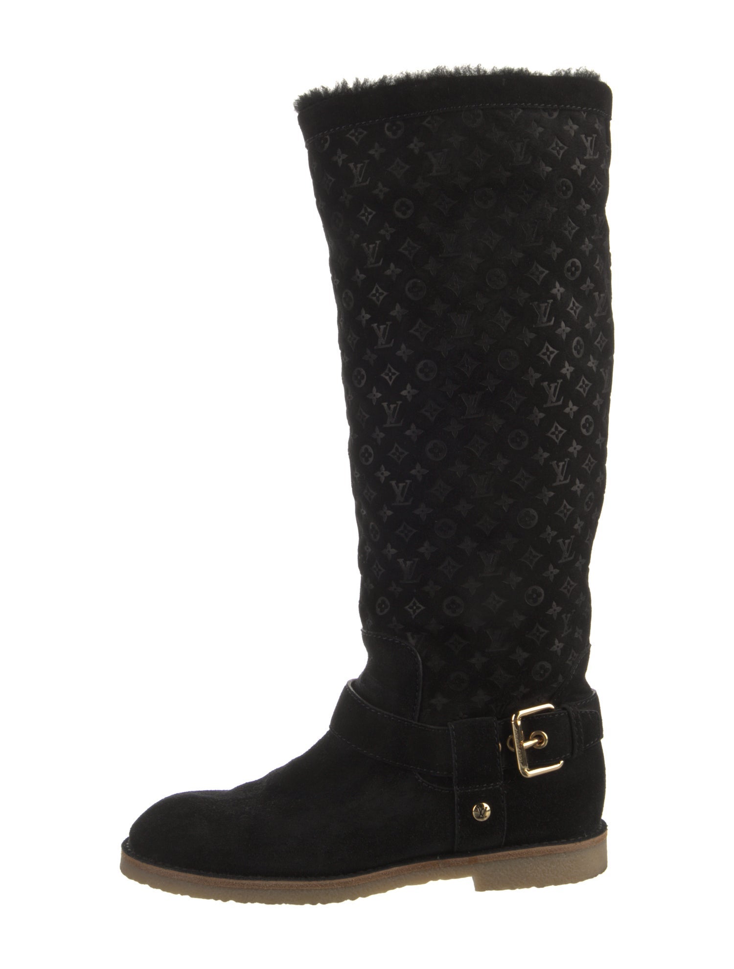 Louis Vuitton Suede Riding Boots