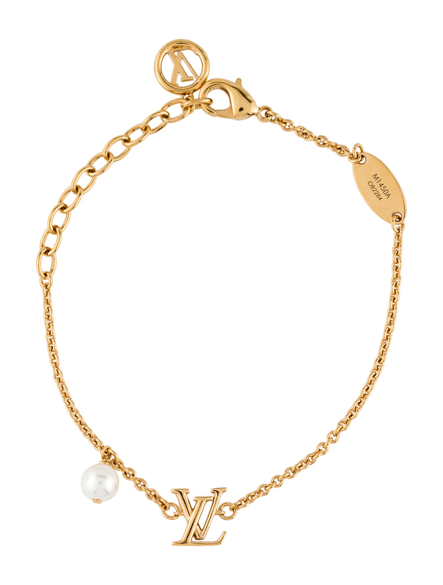 Louis Vuitton Faux Pearl LV Iconic Louisa Bracelet