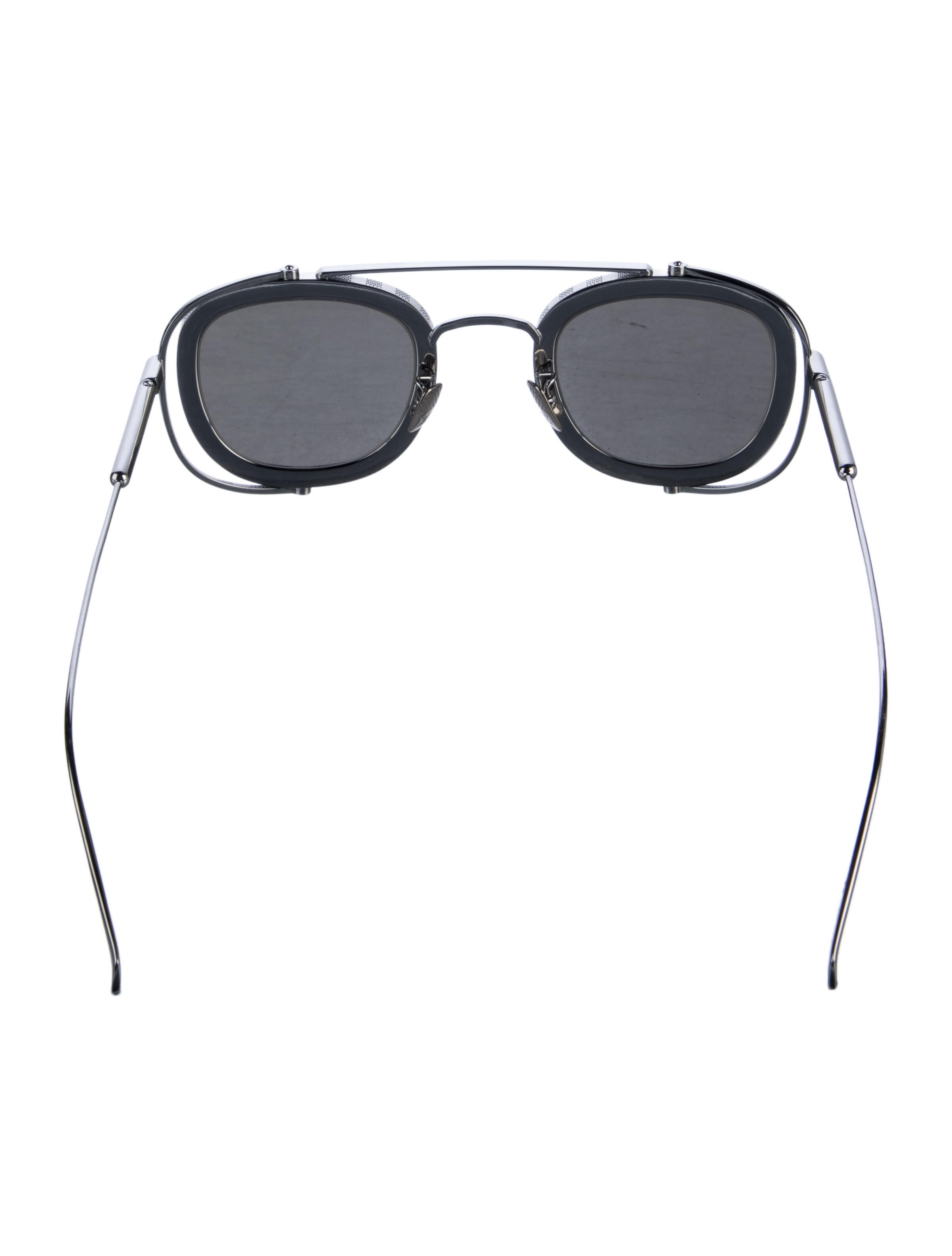 Louis Vuitton LV Super Vision Metal Pilot Square Round Sunglasses