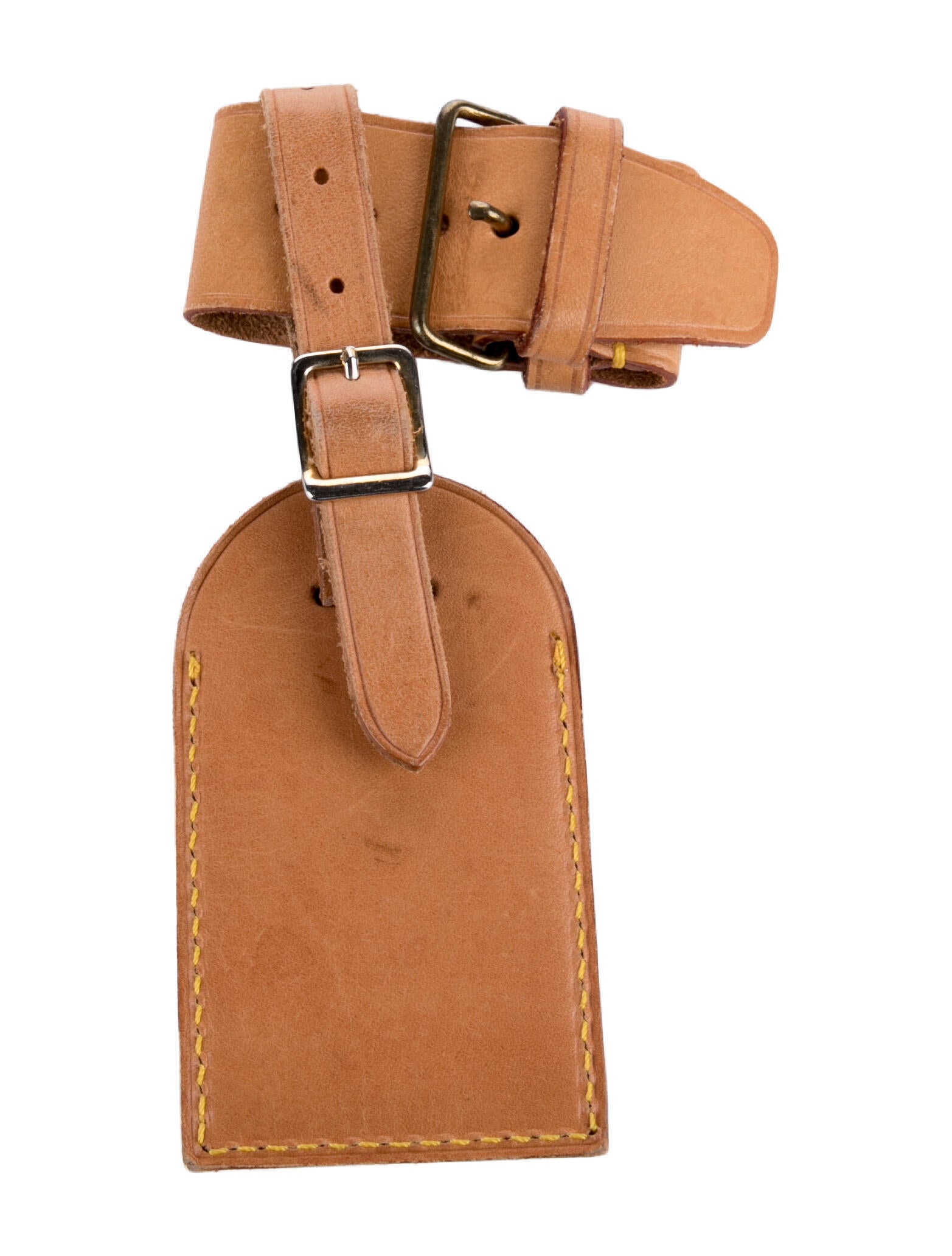 Louis Vuitton Vachetta Luggage Tag and Poignet Strap Set