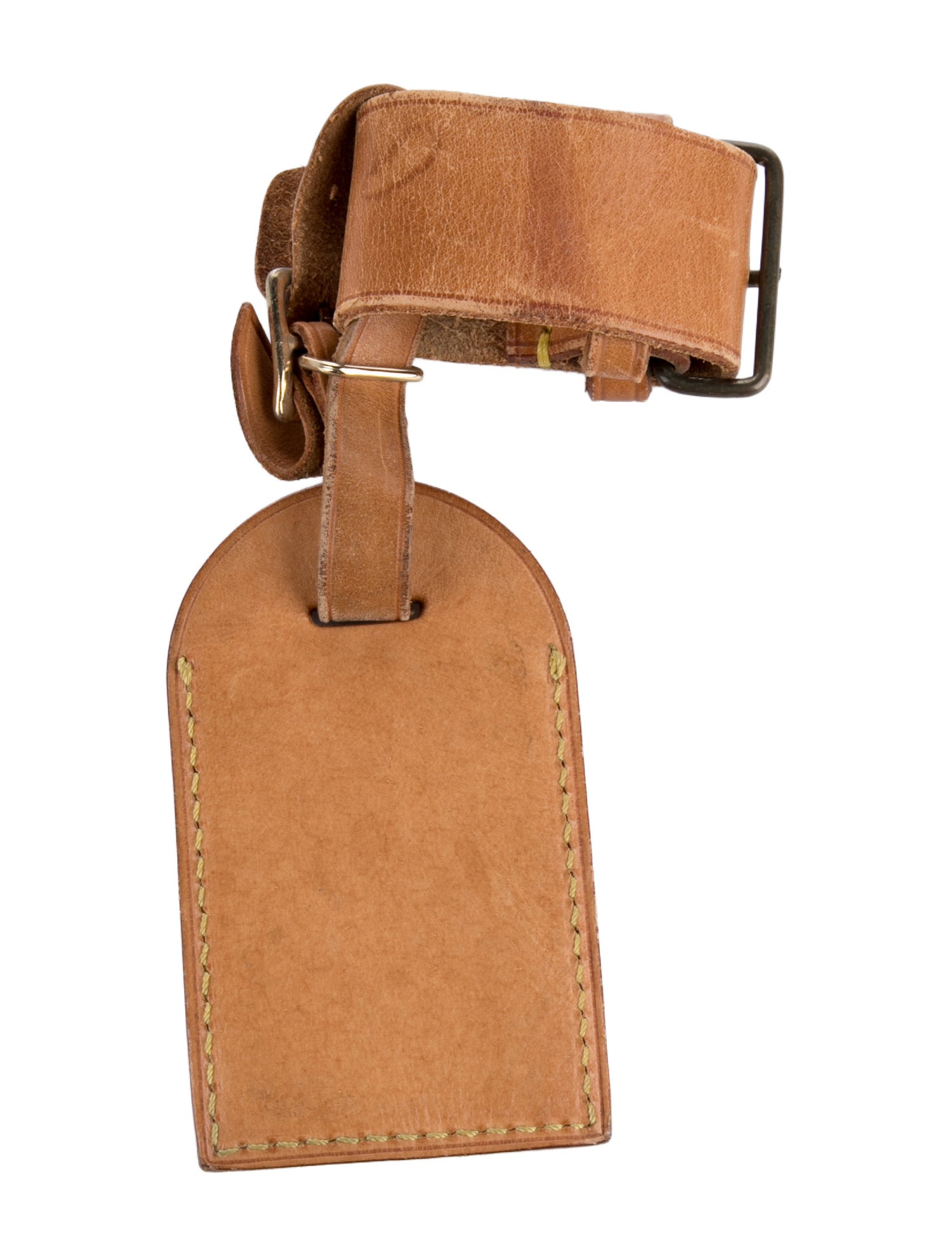 Louis Vuitton Vachetta Luggage Tag and Handle Strap Set