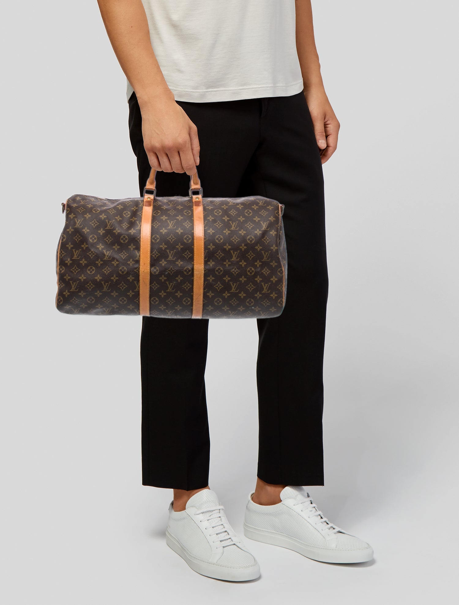 Louis Vuitton Monogram Keepall Bandouliere 55 Vintage