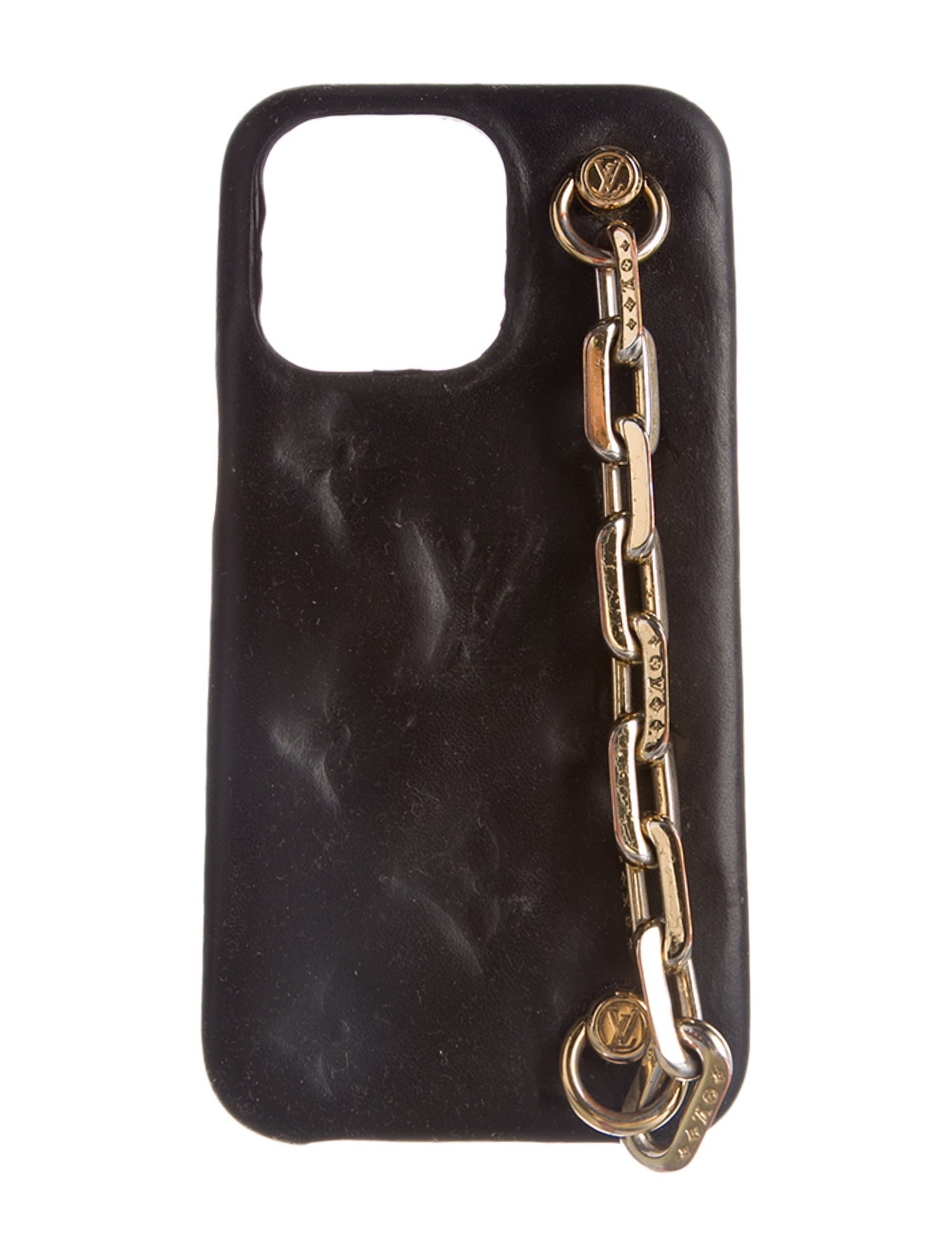 Louis Vuitton Black Leather 13 Pro Case