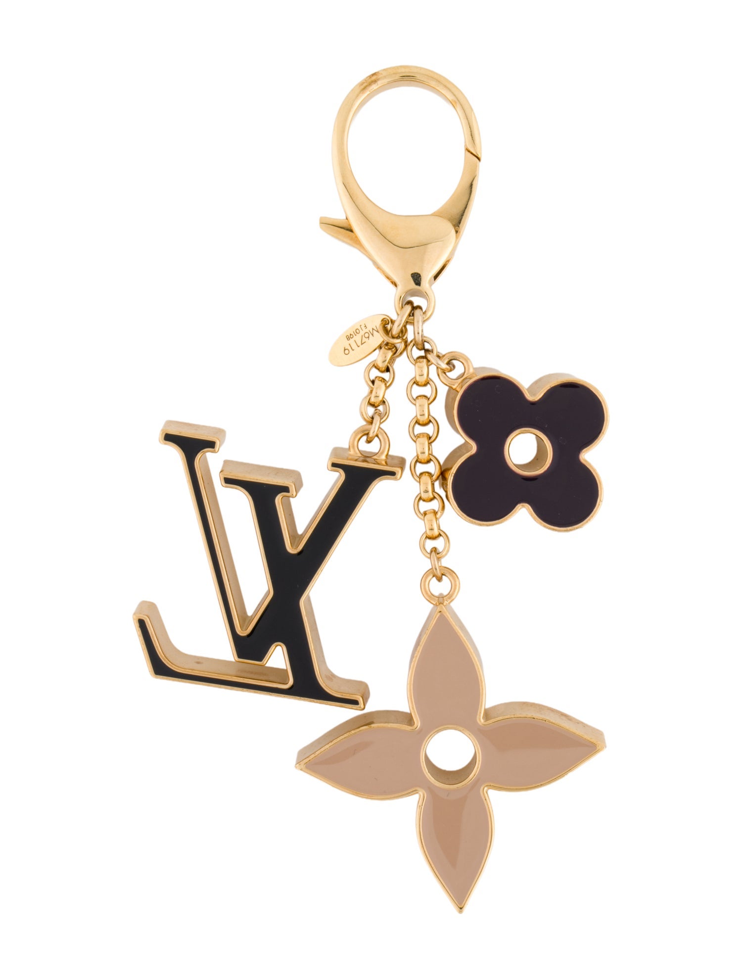 Louis Vuitton Enamel Fleur De Monogram Bag Charm