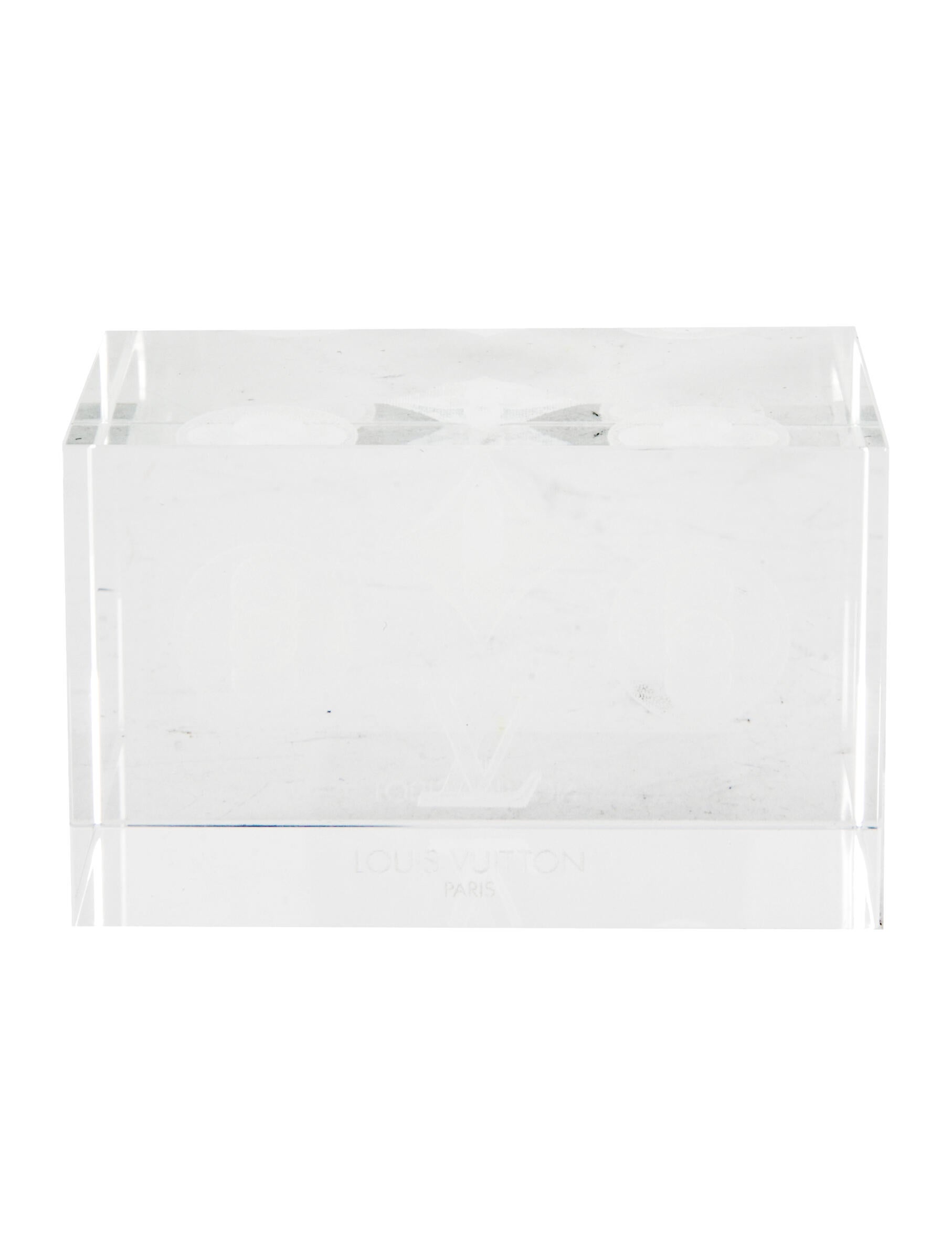 Louis Vuitton Crystal Monogram Paperweight