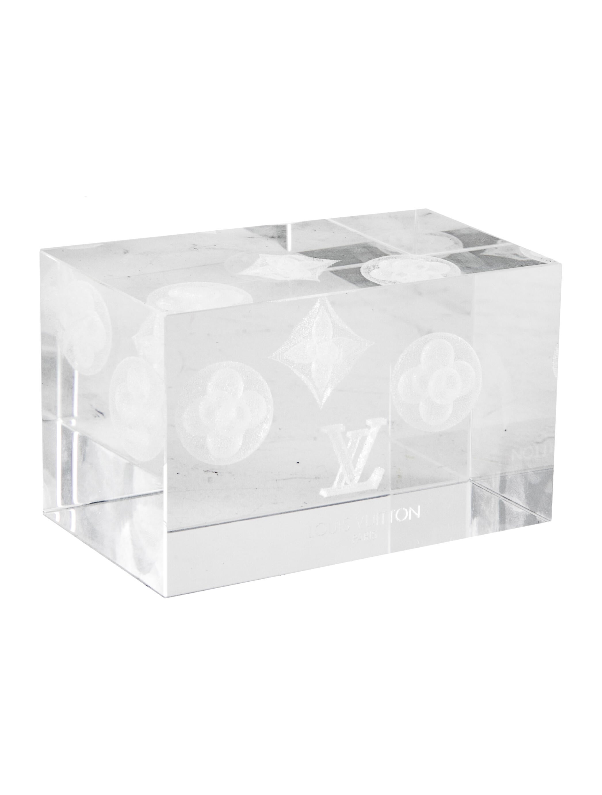 Louis Vuitton Crystal Monogram Paperweight
