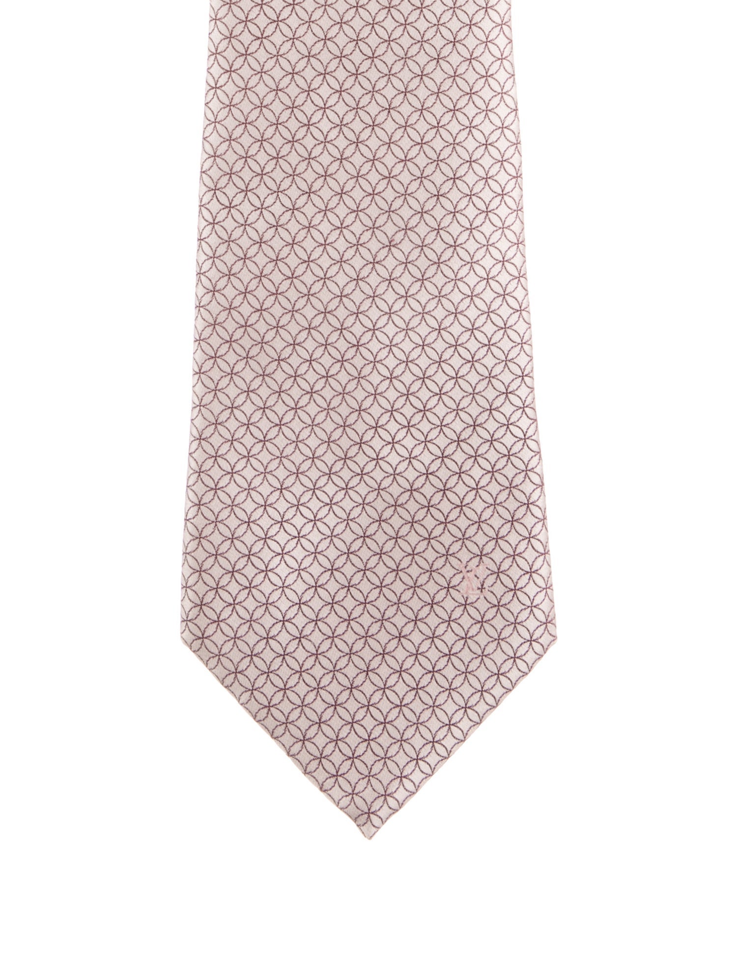 Louis Vuitton Pink Silk Jacquard Tie