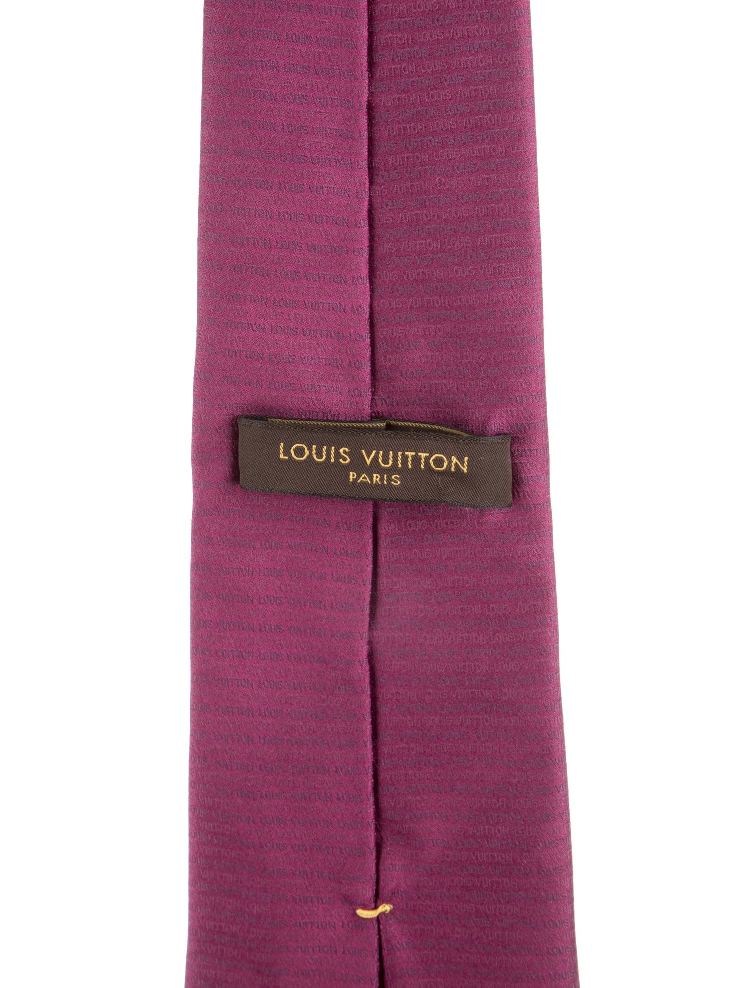 Louis Vuitton Pattern Silk Tie