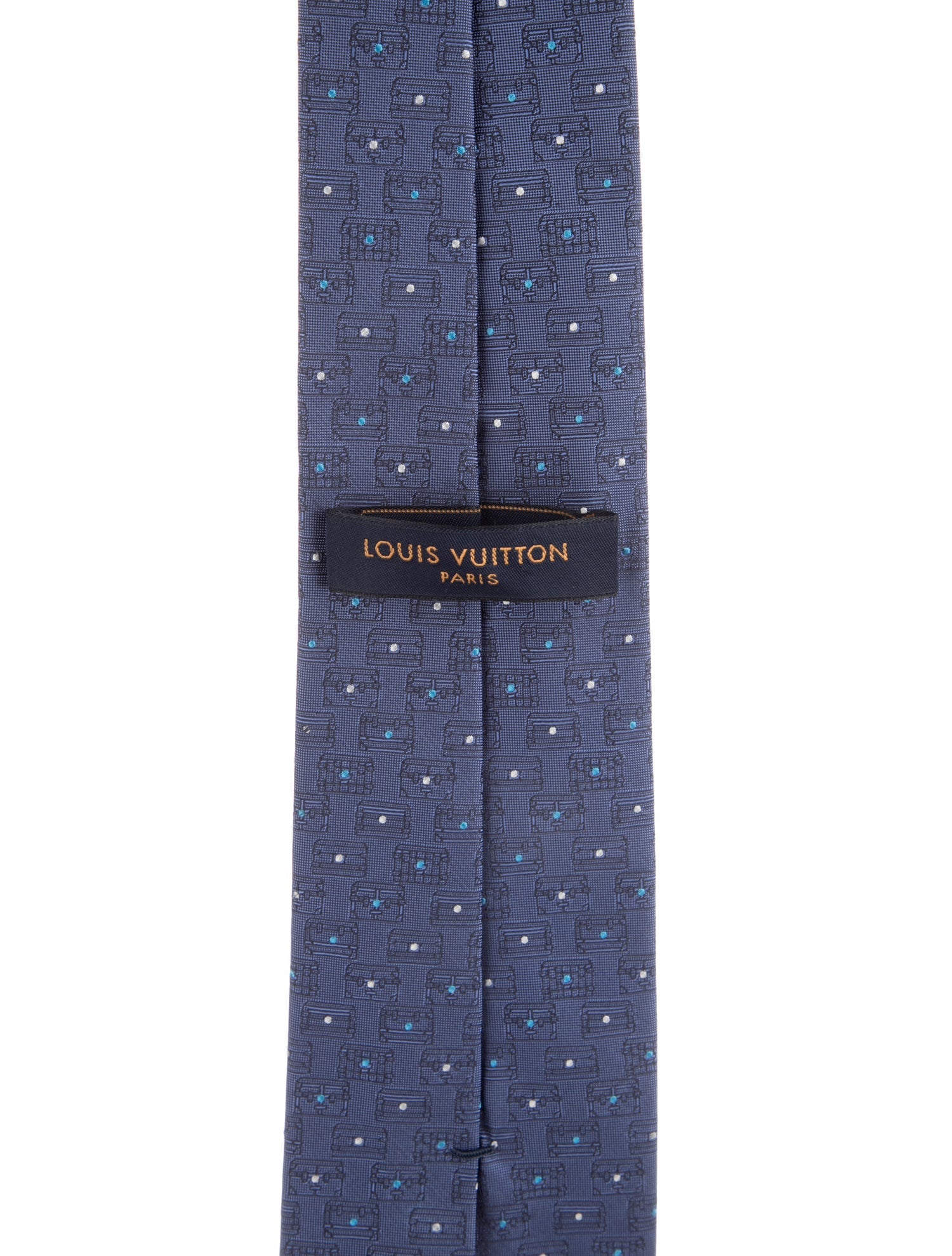 Louis Vuitton pattern silk tie
