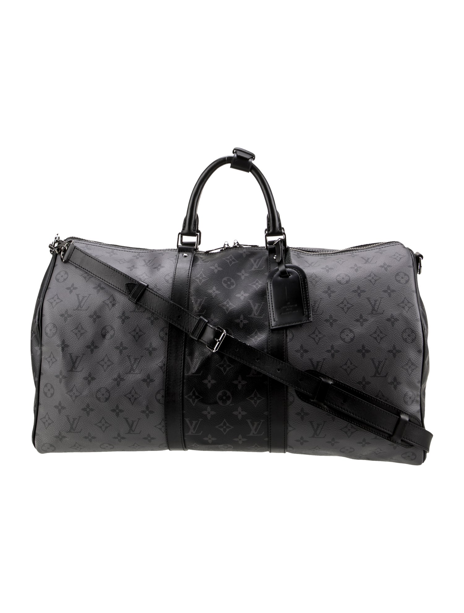 Louis Vuitton Monogram Eclipse Keepall Bandouliere 50