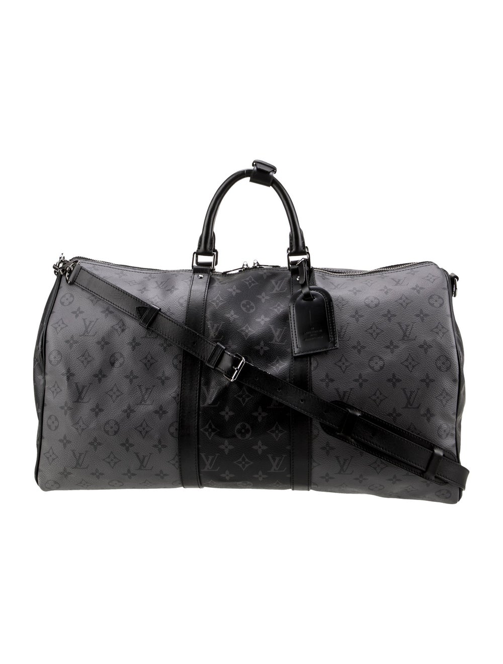 Louis Vuitton Monogram Eclipse Keepall Bandoulier… - image 1