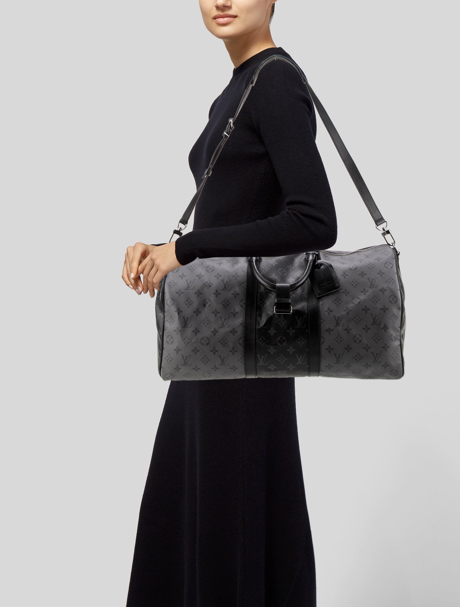 Louis Vuitton Monogram Eclipse Keepall Bandouliere 50