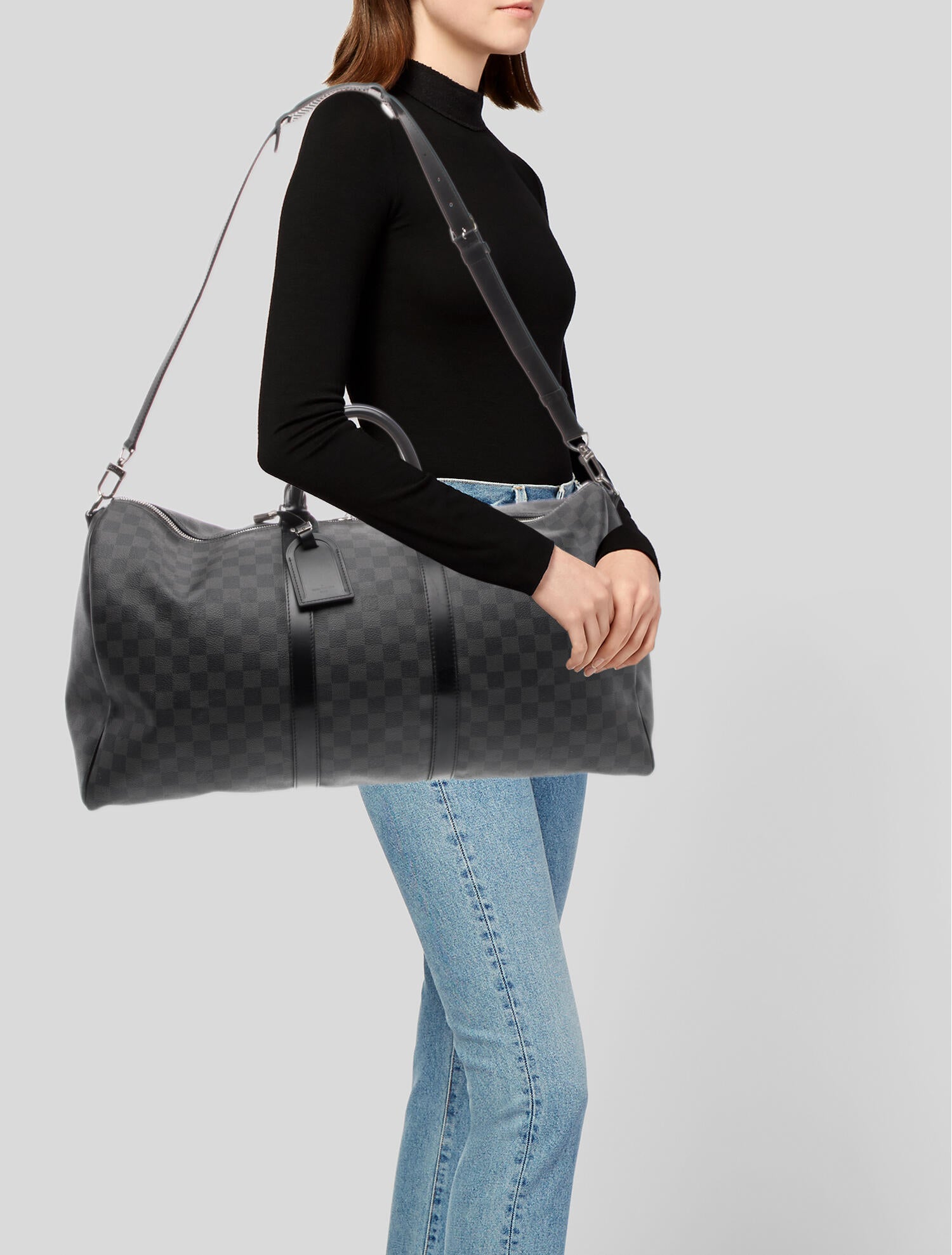 Louis Vuitton Damier Graphite Keepall Bandouliere 55