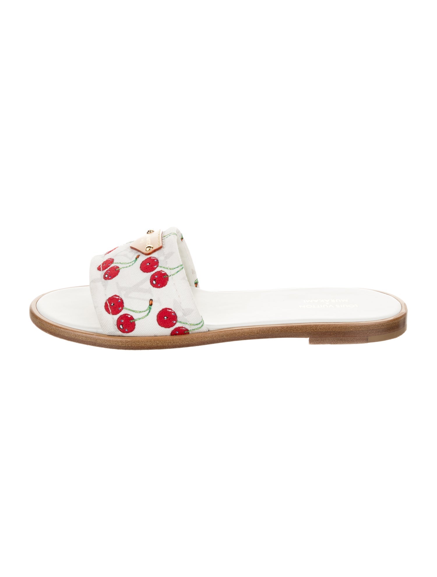 Louis Vuitton Leather Printed Slides