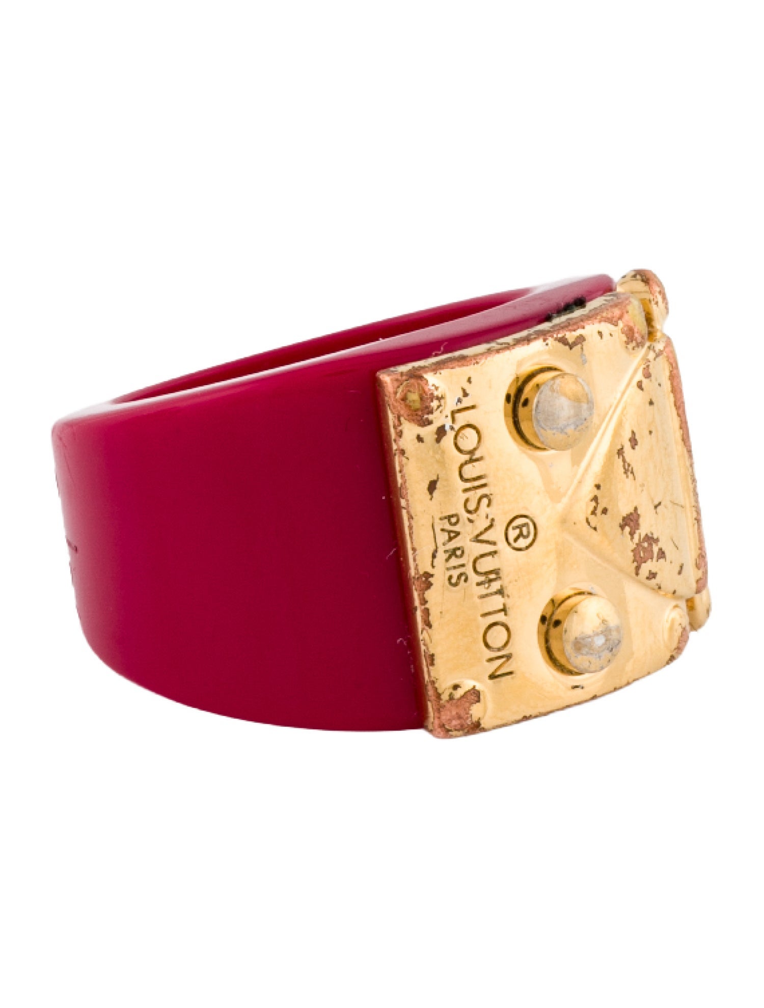 Louis Vuitton Resin Lock Me Band Ring