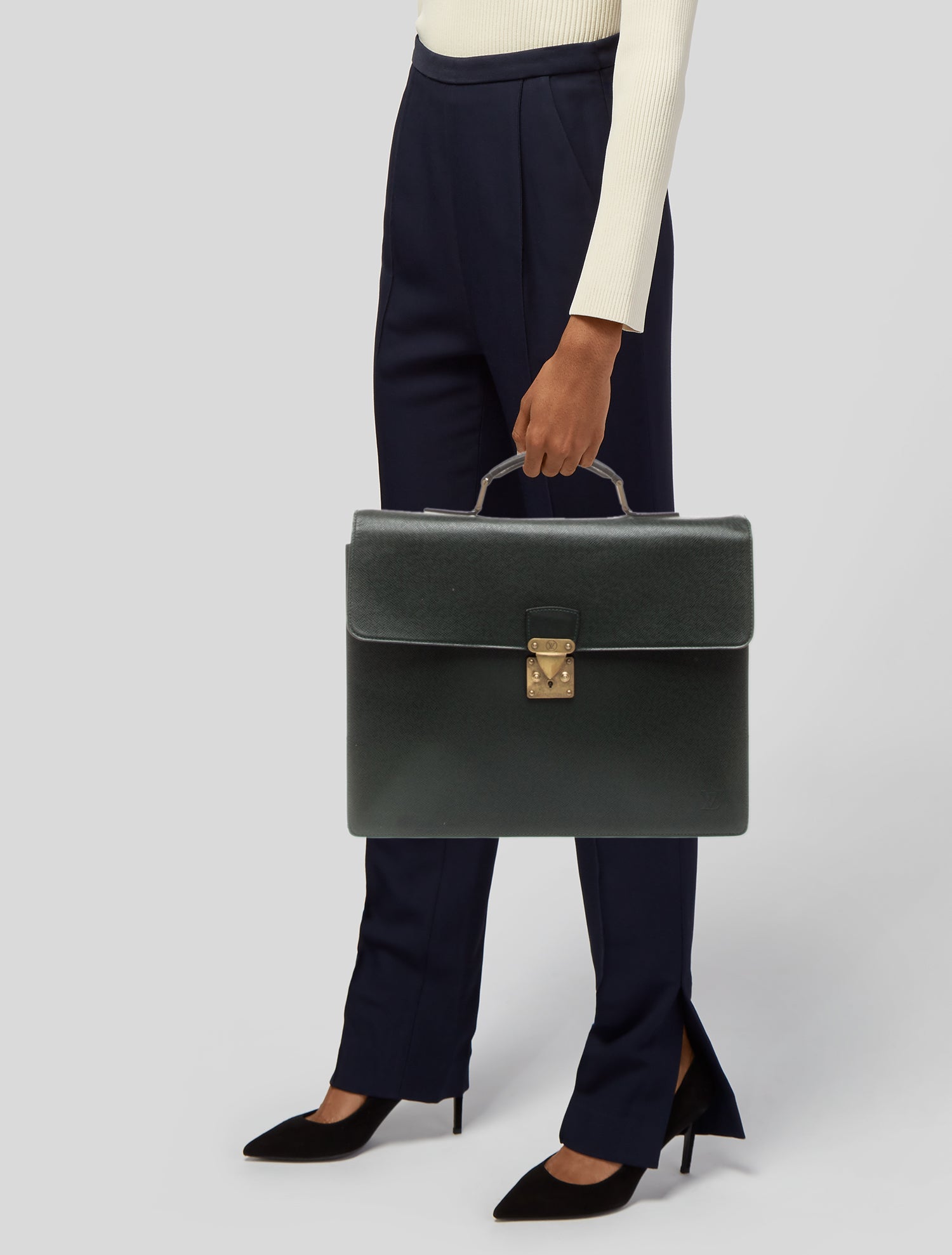 Louis Vuitton Taiga Leather Briefcase