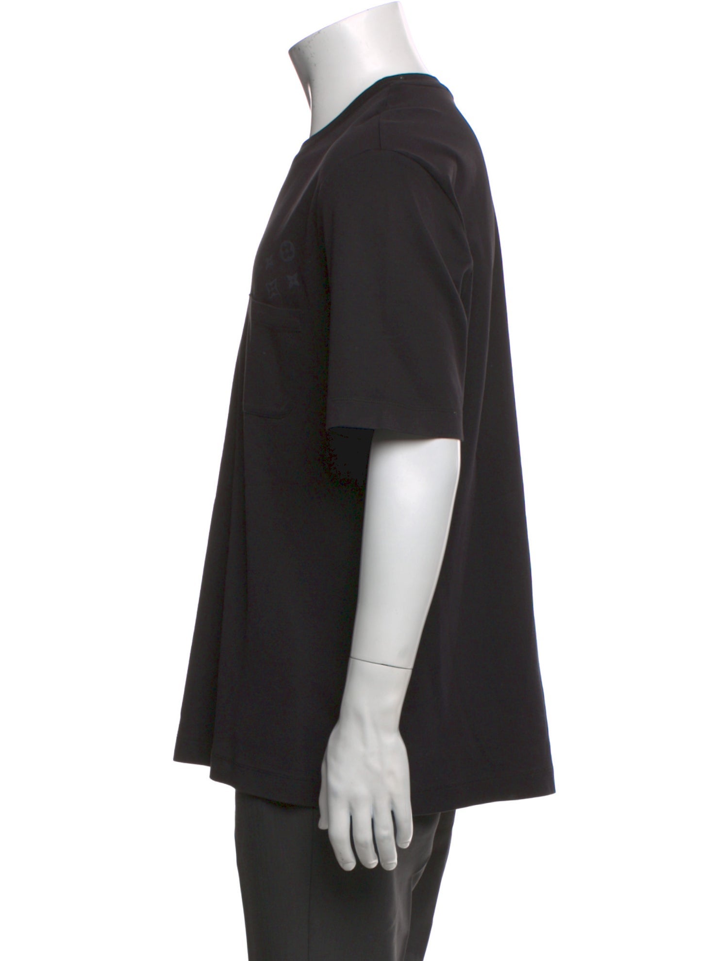 Louis Vuitton Monogram Pattern Crew Neck T-Shirt