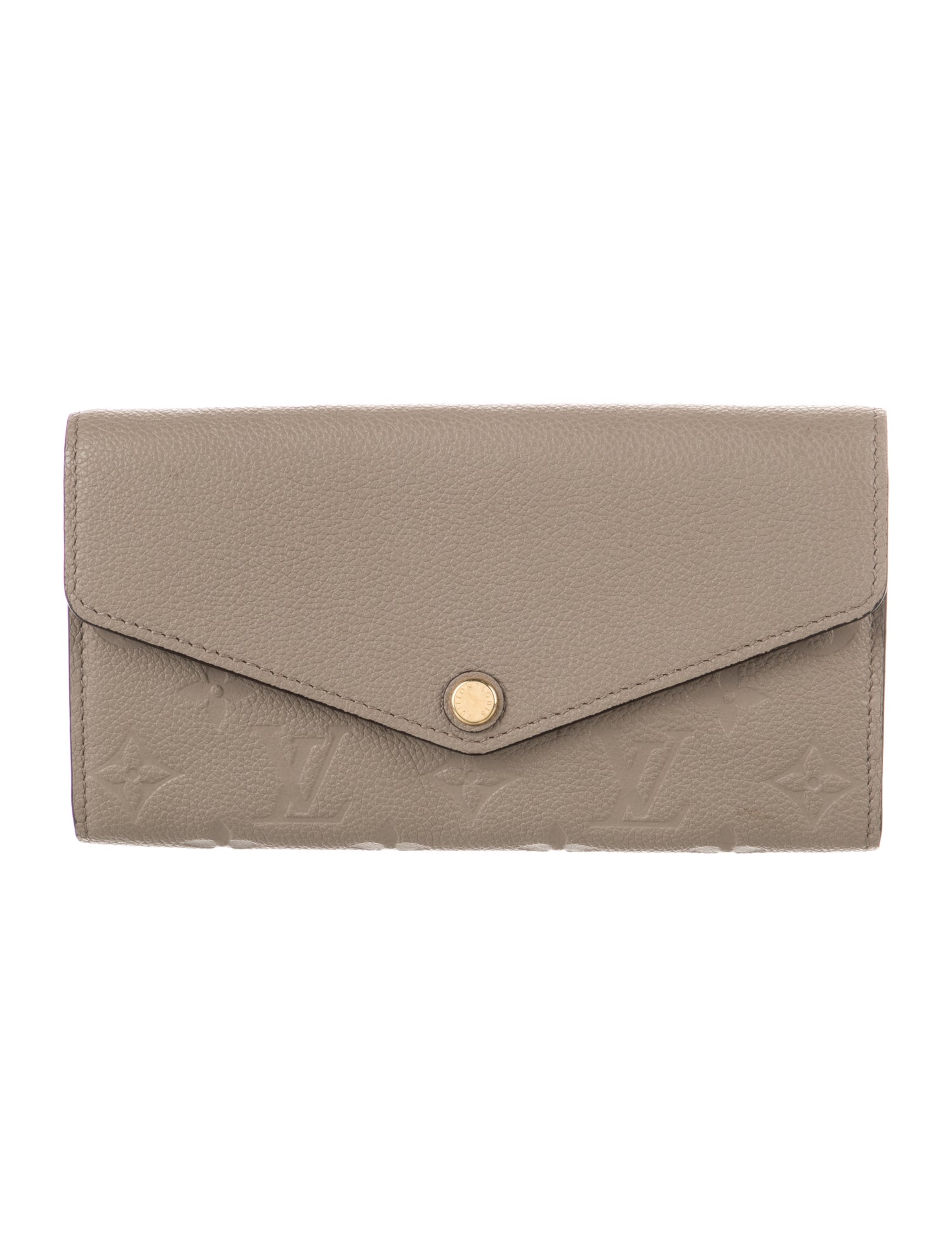Louis Vuitton LV Monogram Empreinte Leather Sarah Wallet