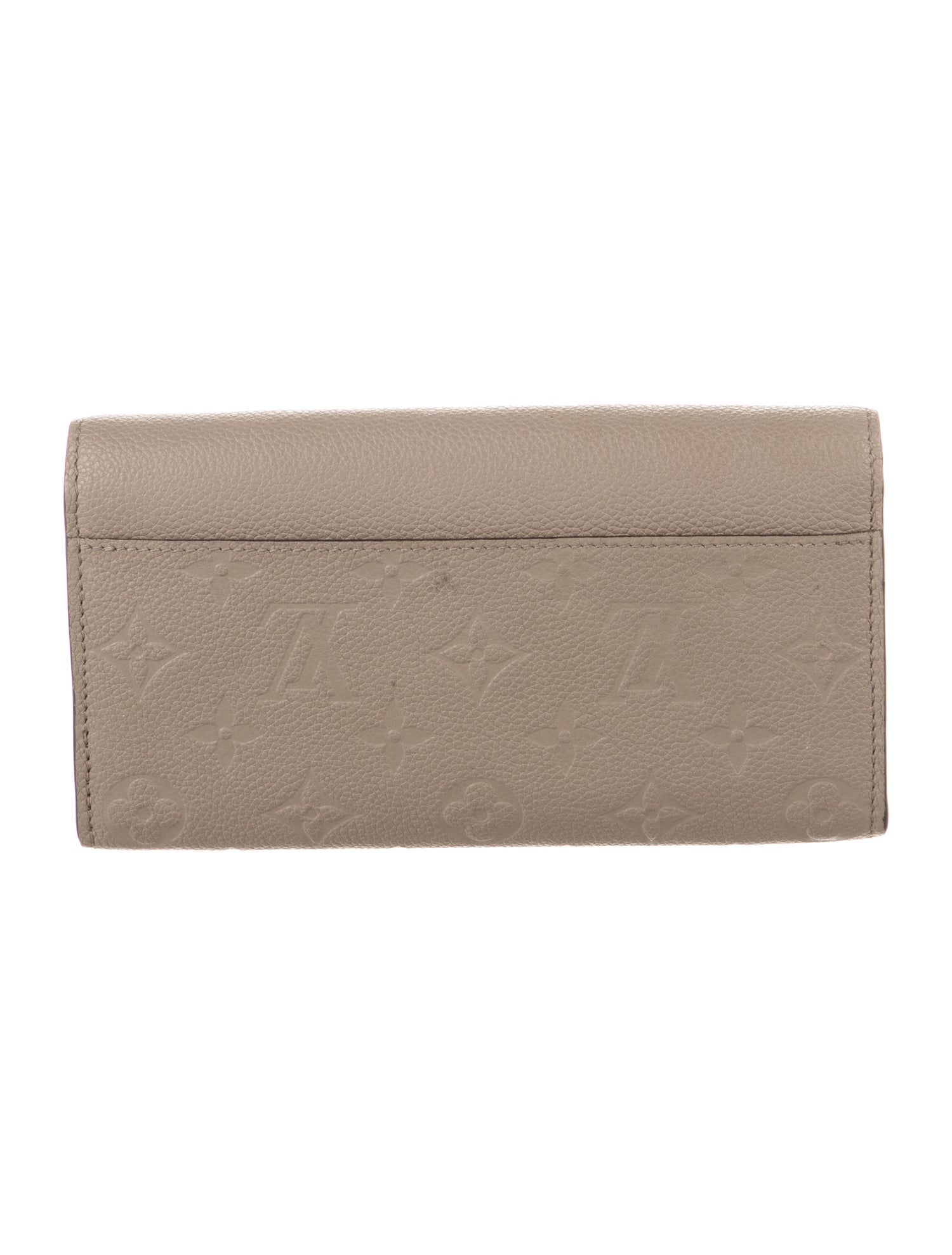 Louis Vuitton LV Monogram Empreinte Leather Sarah Wallet