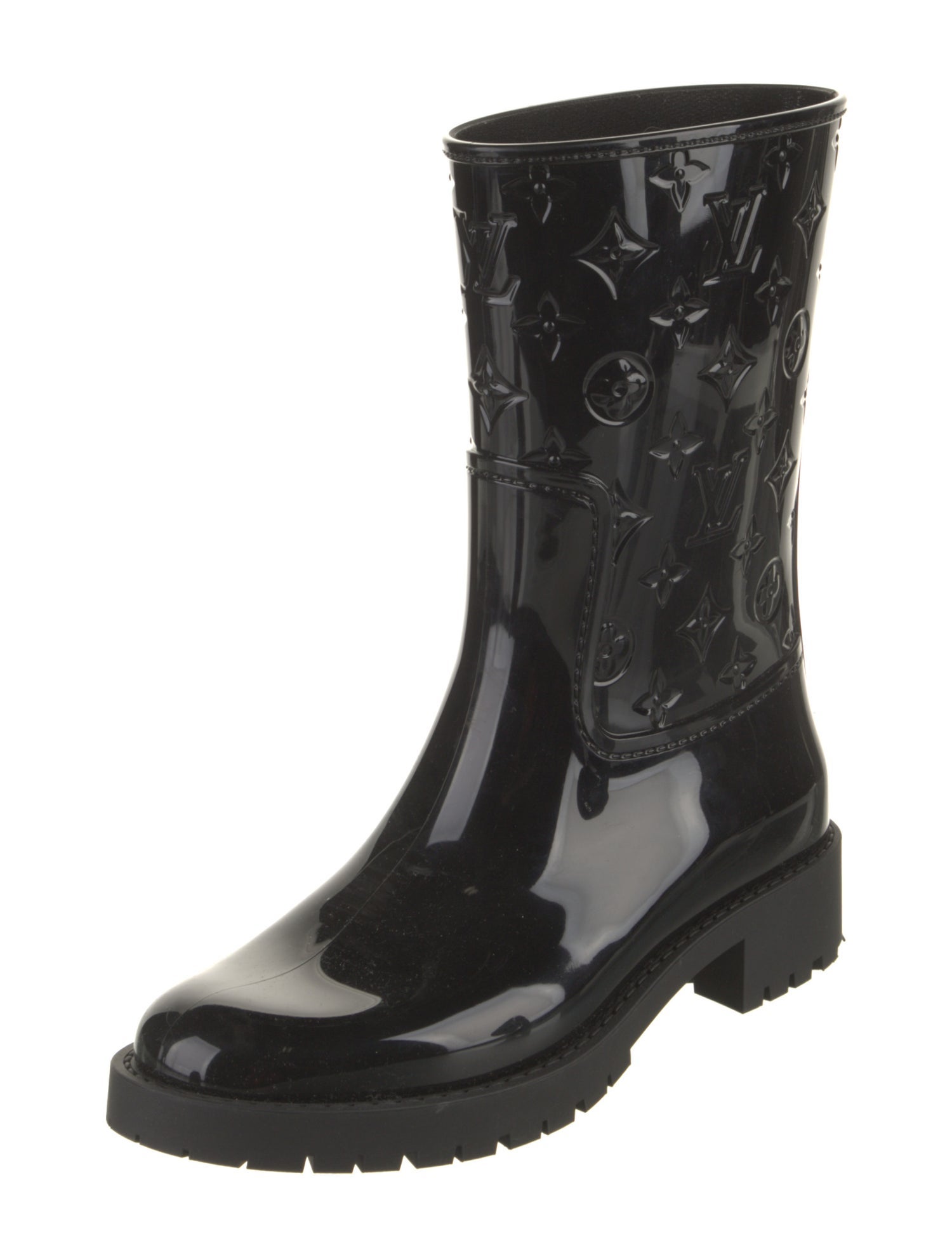 Louis Vuitton LV Monogram Rubber Rain Boots