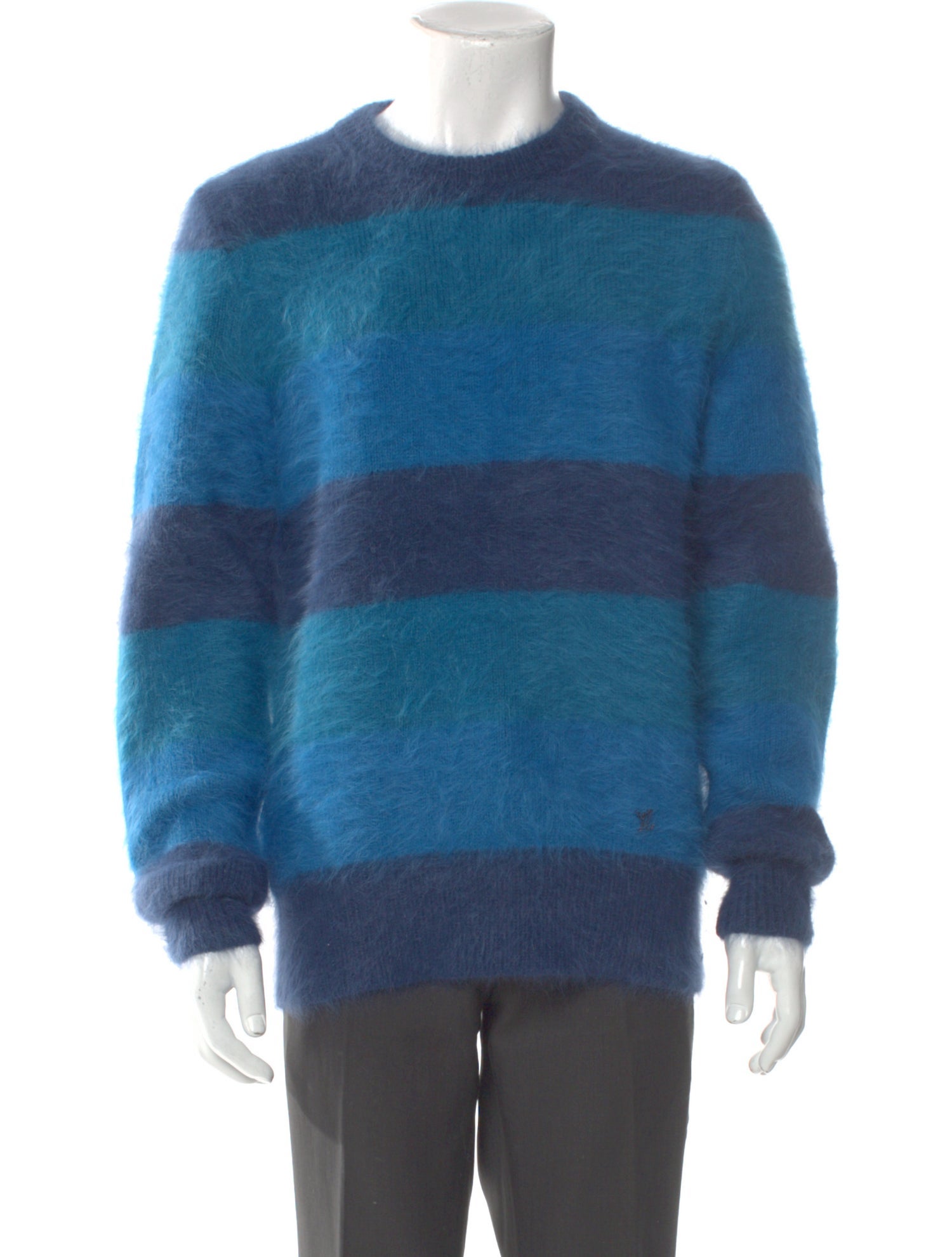 Louis Vuitton Colorblock Pattern Crew Neck Pullover w/ Tags