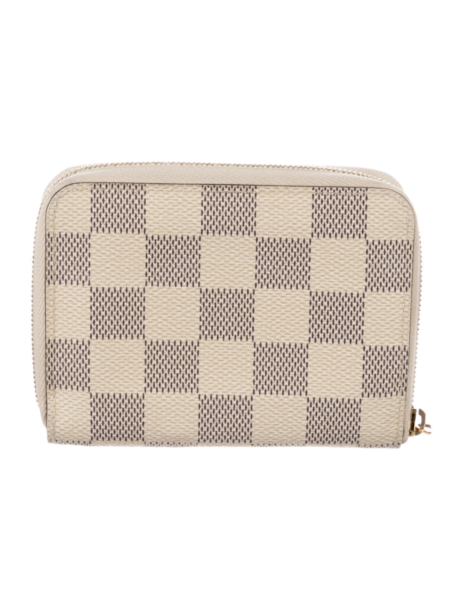 Louis Vuitton Damier Azur Pattern Coated Canvas Zippy Wallet