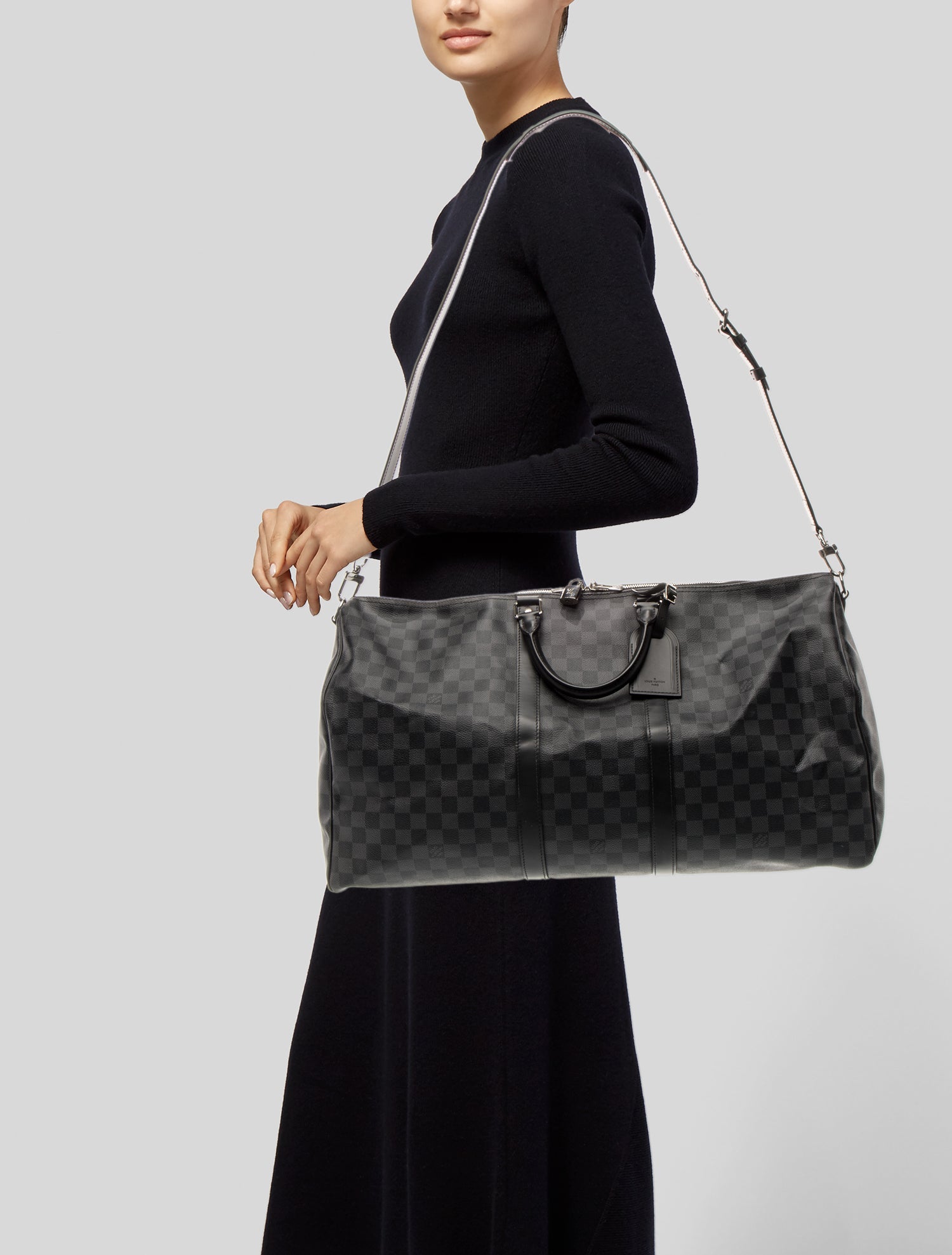 Louis Vuitton Damier Graphite Keepall Bandouliere 55