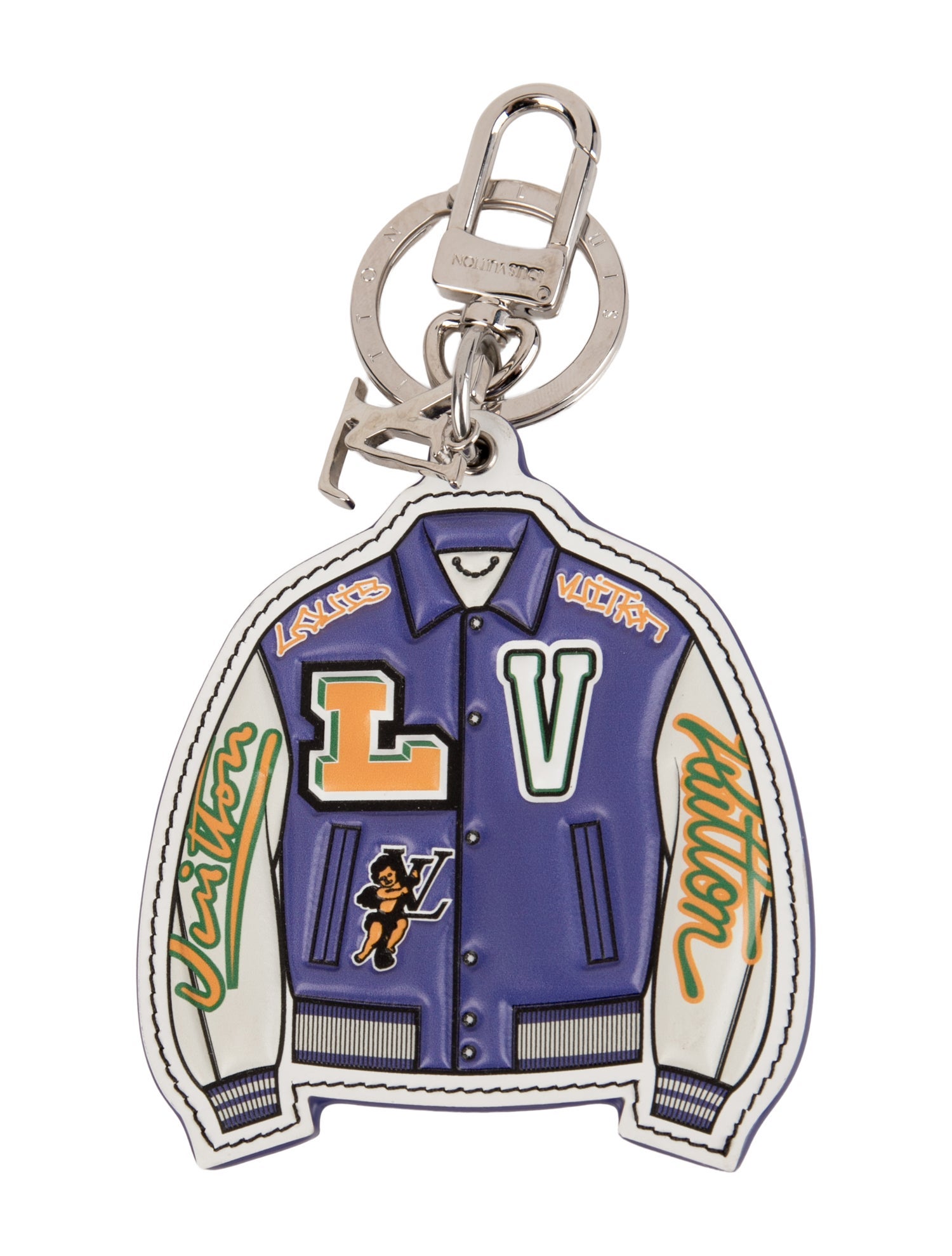 Louis Vuitton LV Varsity Jacket Illustre Bag Charm & Key Holder