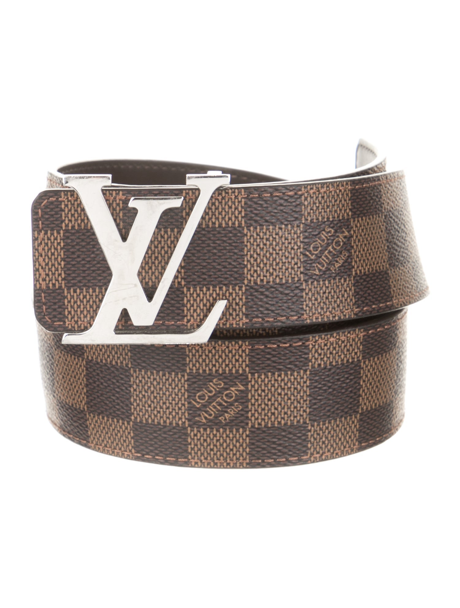 Louis Vuitton 2025 Damier Ebene Pattern Waist Belt