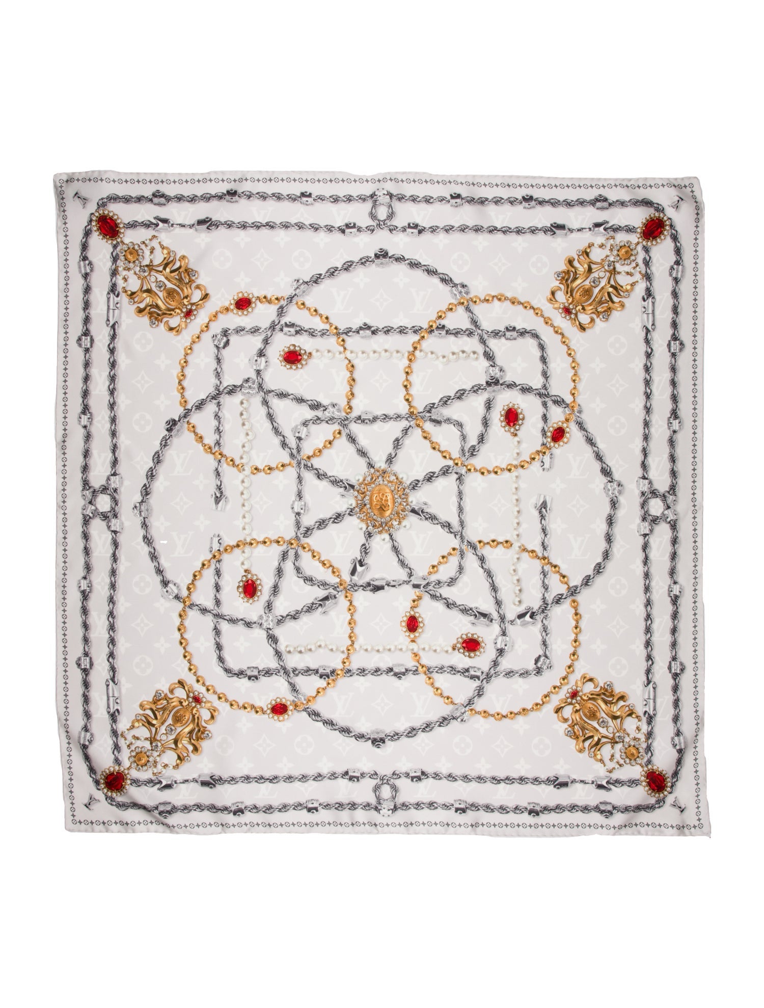 Louis Vuitton LV Dynasty Pearls Silk Scarf